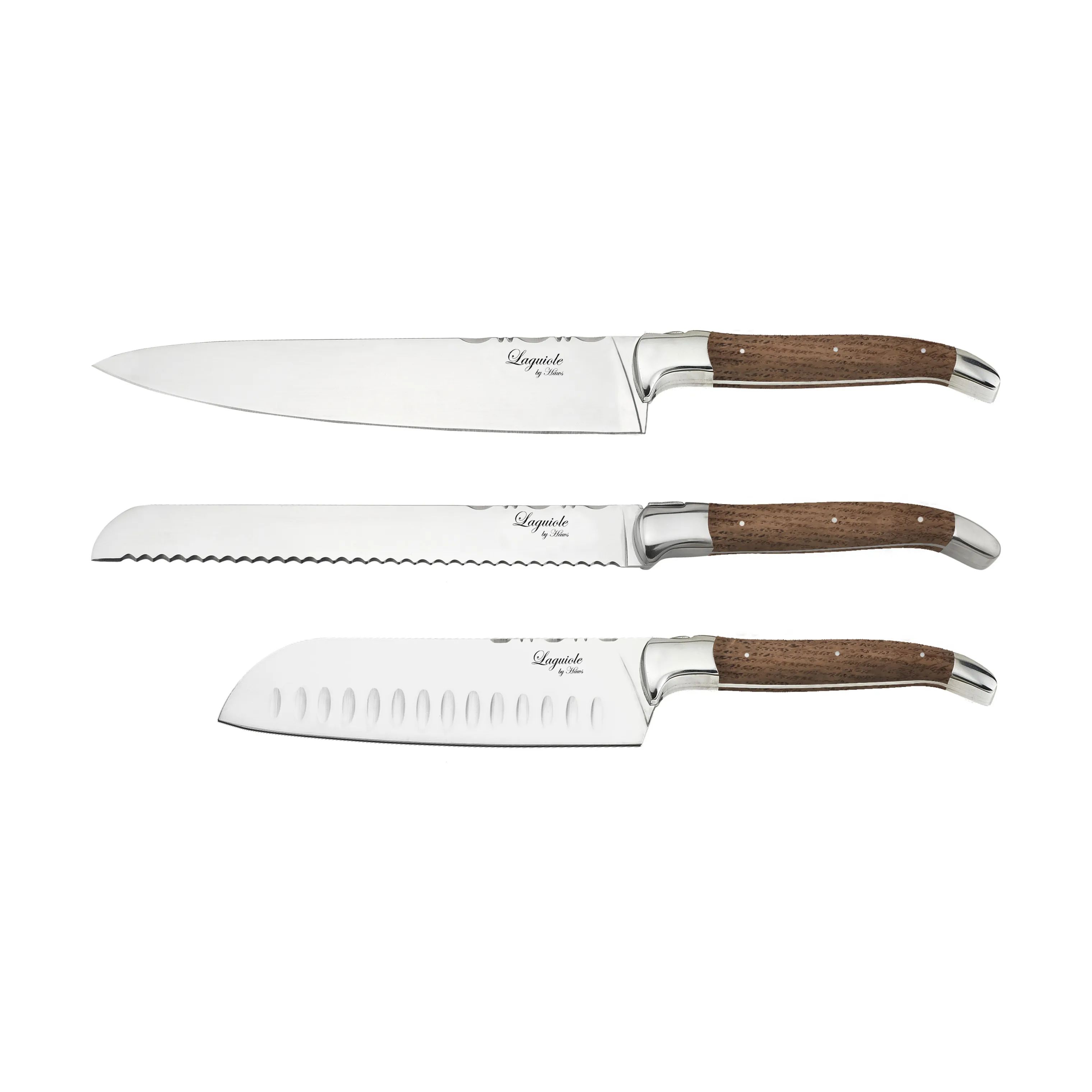 Laguiole By Hâws
 Knivsæt Chef Knivsæt - 3 dele i sølv, 1
