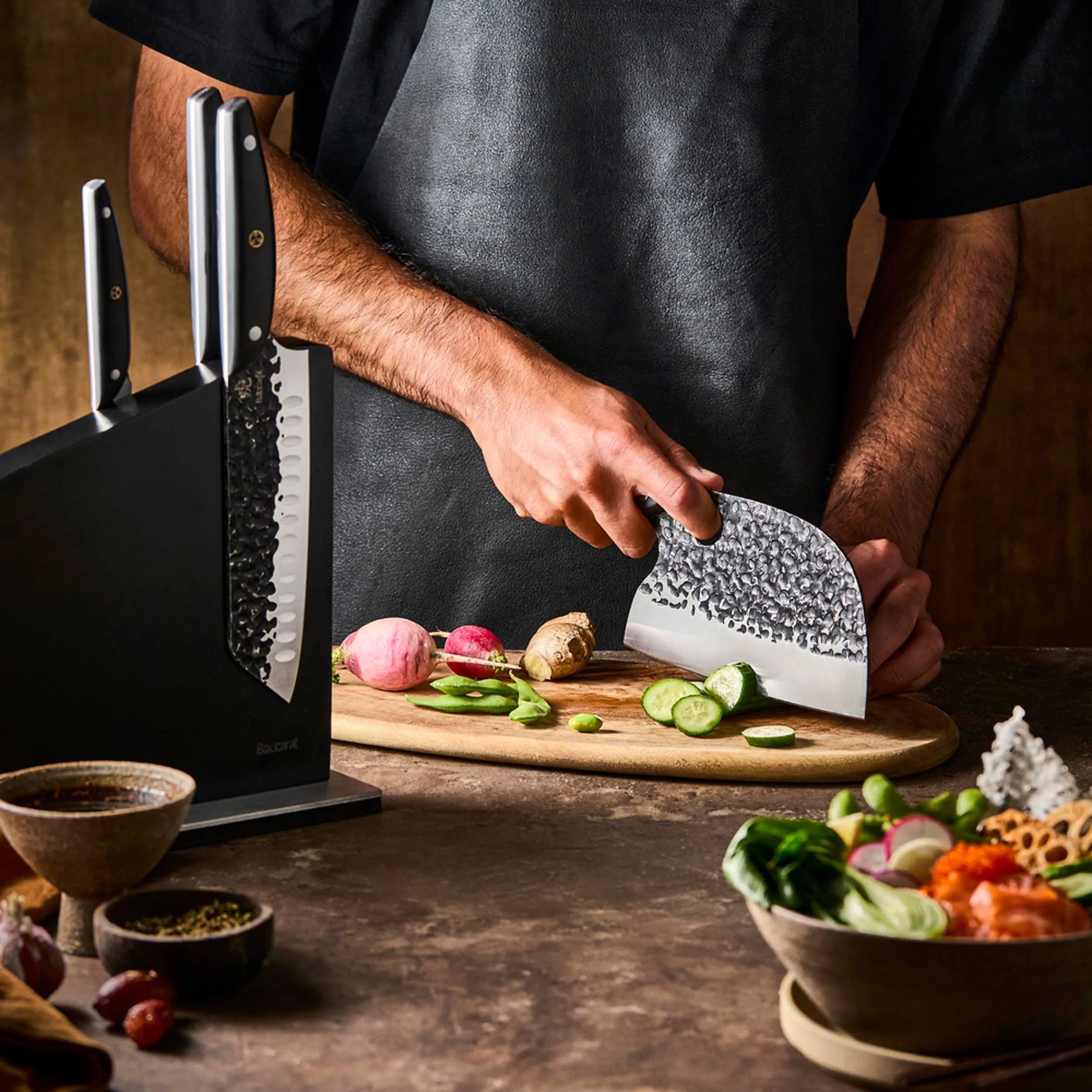 THE CUSTOM CHEF™ Knivblokke med knive Cuisine::pro Kuro Kiba Cuisine::pro® Kuroi Kiba™ Knivblok - 7 dele i Black, 8