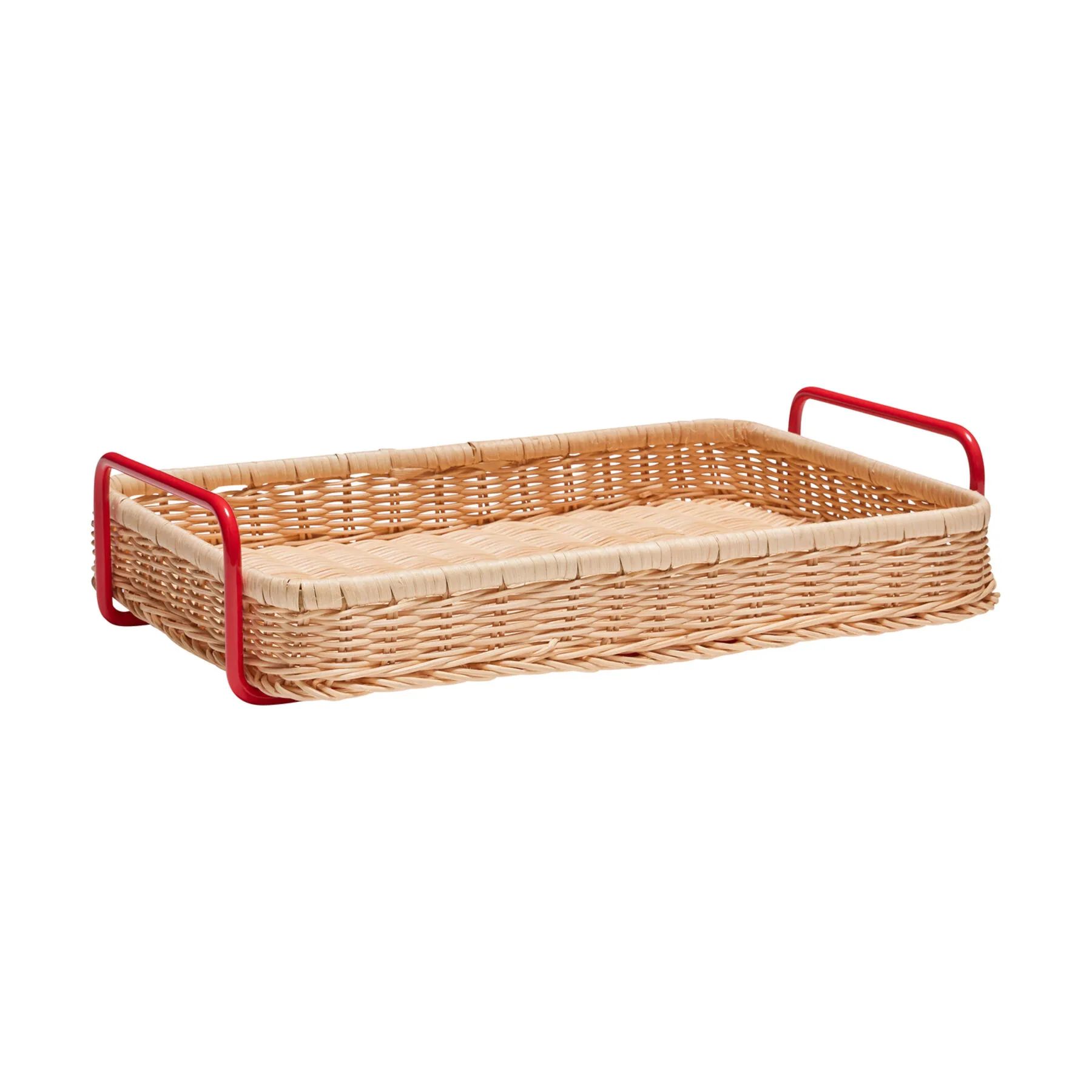Hübsch Bakker Splint Bakke i Natur/Rød, 1