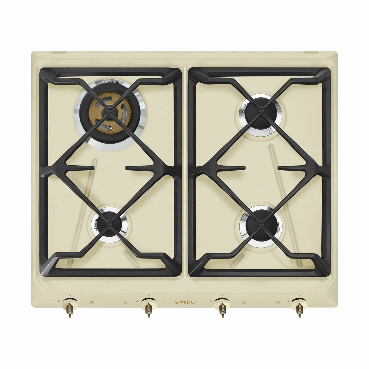 Smeg Kogeplader Colonial Gaskogeplade i beige, 1