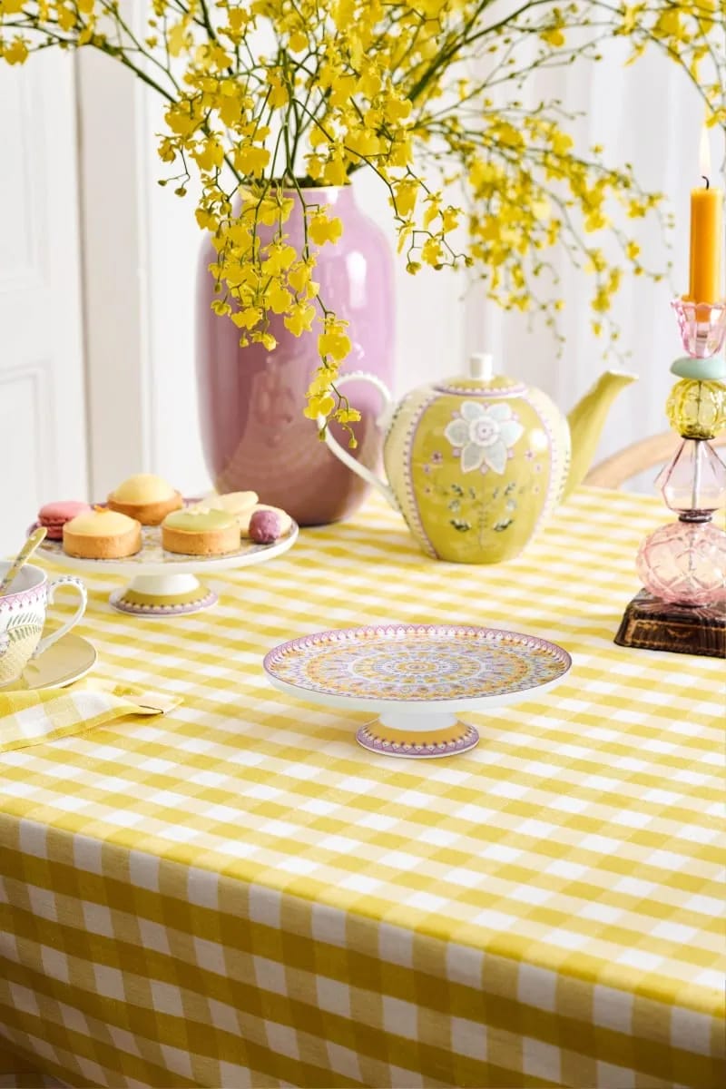 PIP Studio Serveringsfade Lily & Lotus Mini kagefad i Yellow, 2
