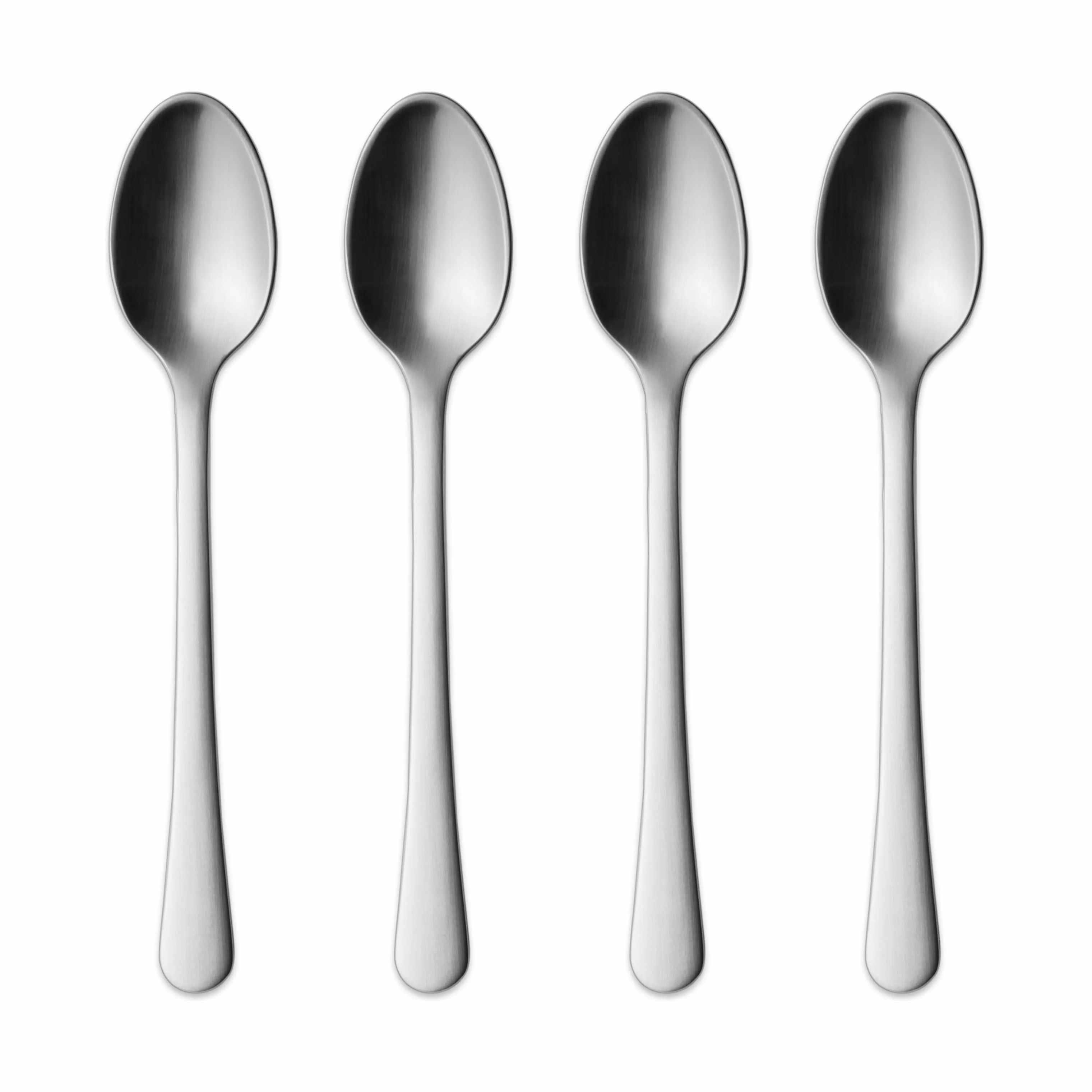 Georg Jensen Kaffe- og teskeer Copenhagen Teske Stor - 4 stk. i Mat/Stål, 16,5 cm, 1