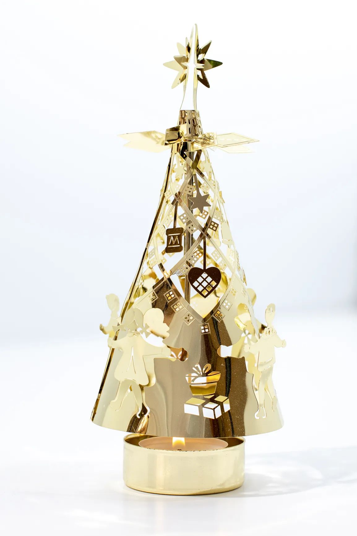 Jette Frölich Design Jule- og adventsstager Dancing Children Fyrfadsstage i Guld, 2