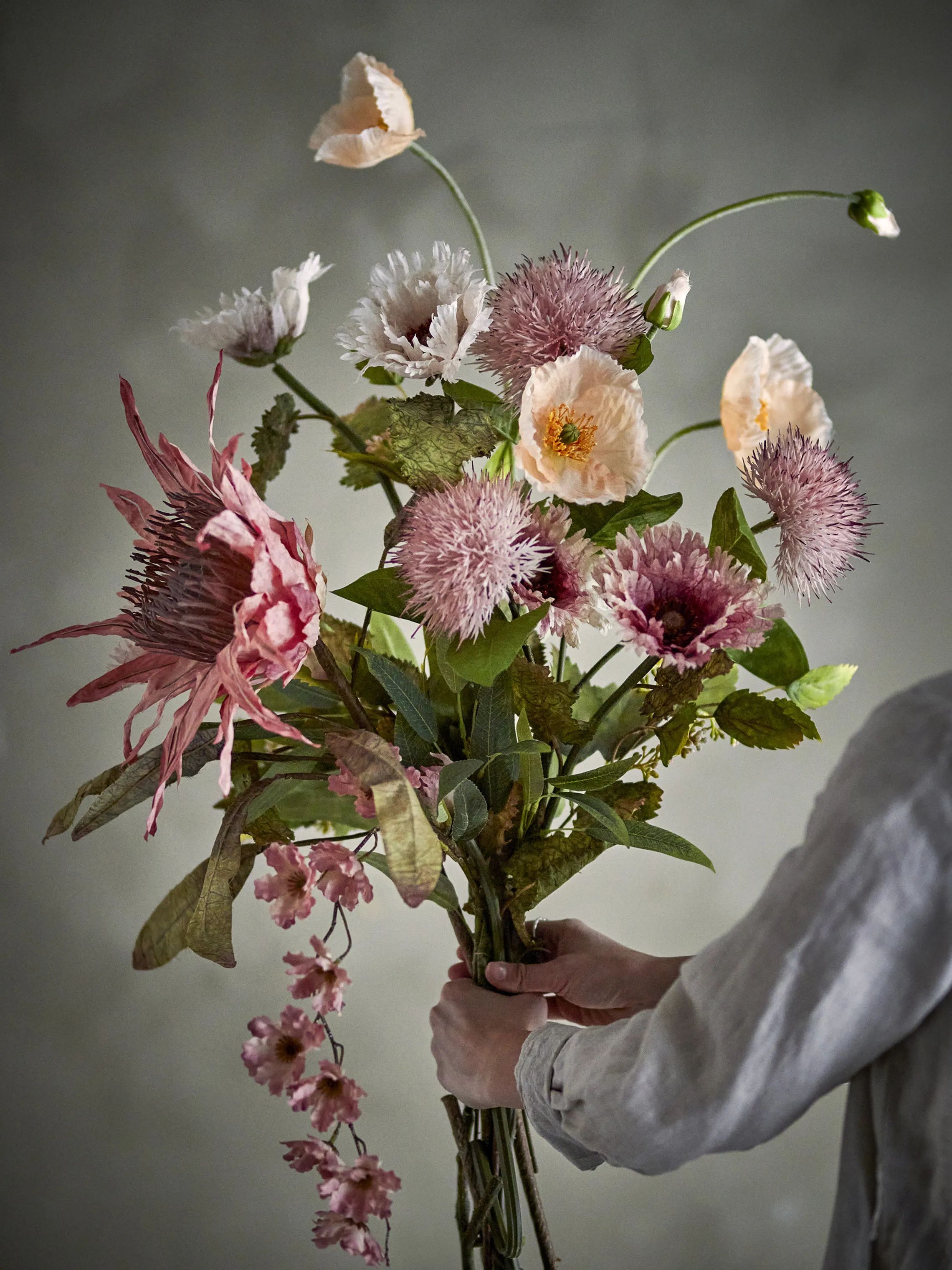 Bloomingville Kunstige blomster Kunstig Buket - Rosa i Lyserød/multi, 4