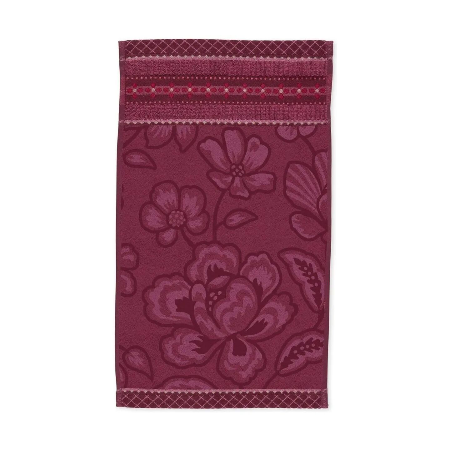 PIP Studio Håndklæder Jasmin Jacquard Håndklæde i Pink, B30 x L50 cm, 1