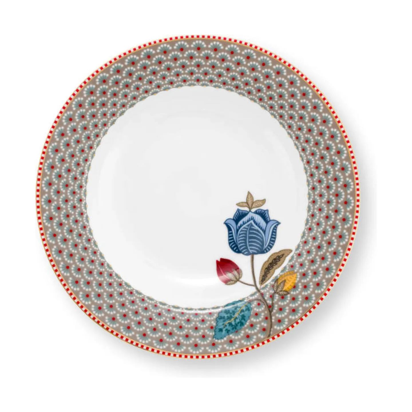 PIP Studio Dybe tallerkener Blooming Tales Dyb tallerken i Khaki, 1