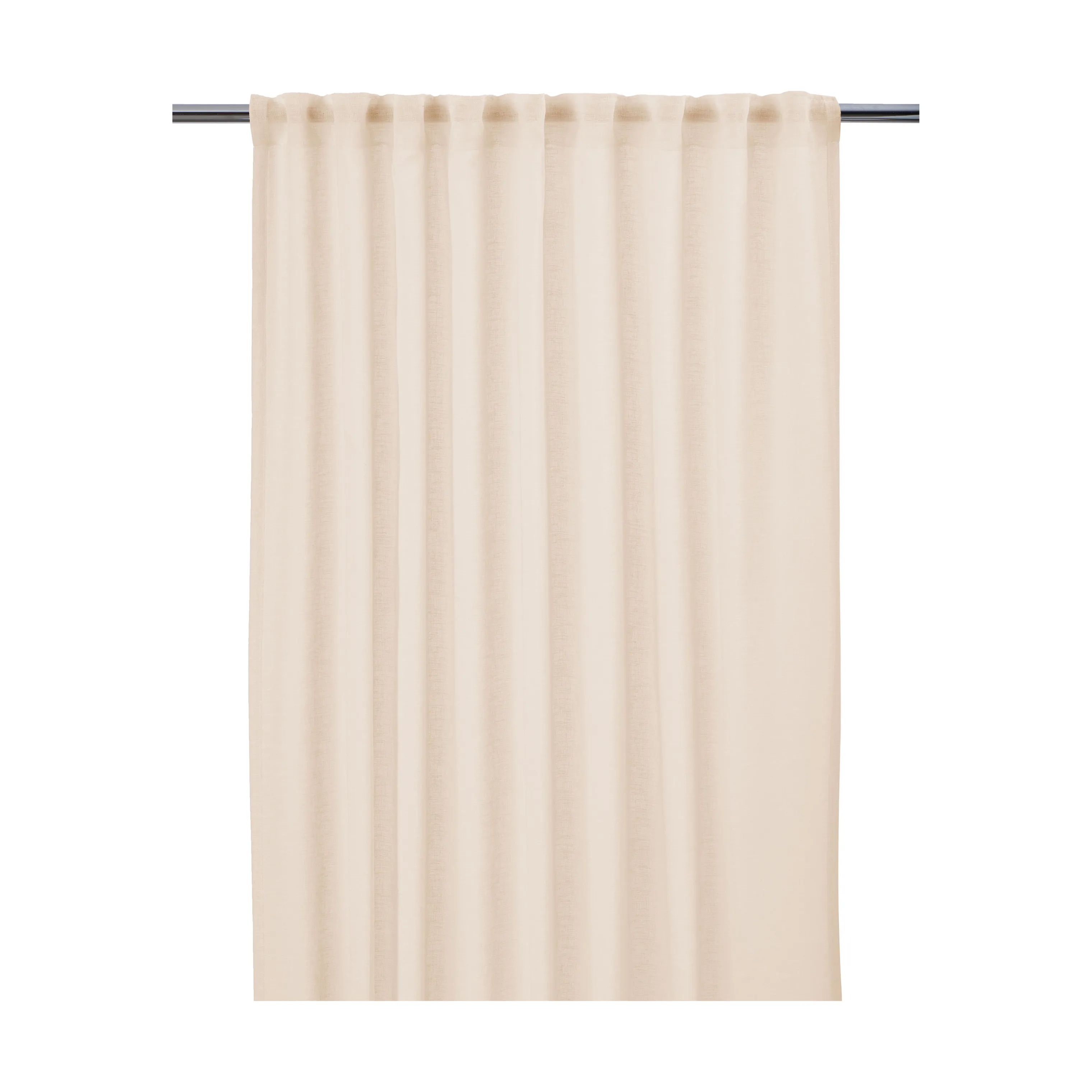 Svanefors Gardiner og gardinstænger Diana Gardin - 2 stk. i lysgul, H280 x B140 cm, 1