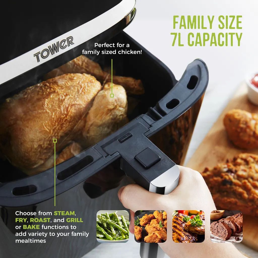 Tower Airfryers Airfryer i Sort, 2