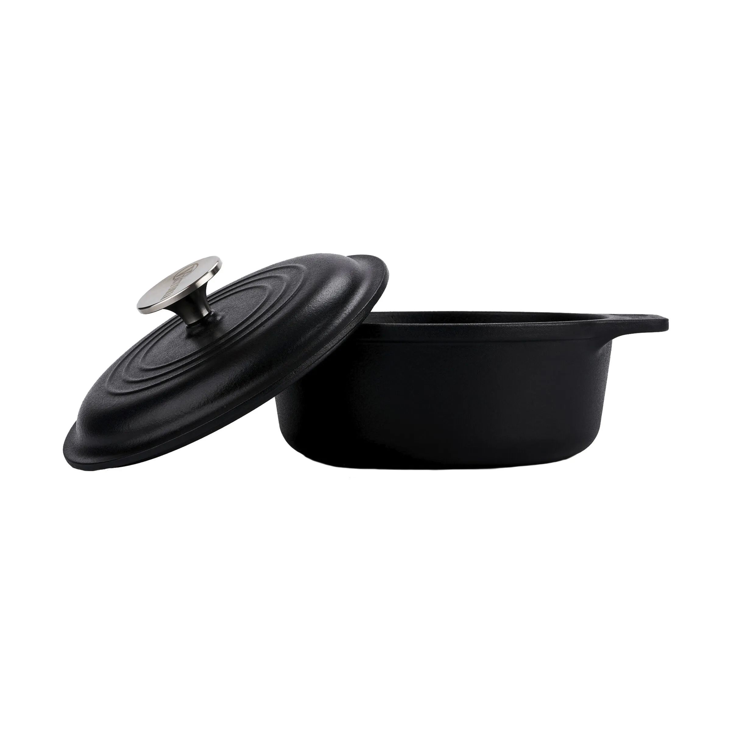 Victoria Gryder Emaljeret Dutch Oven Gryde i Sort, 2