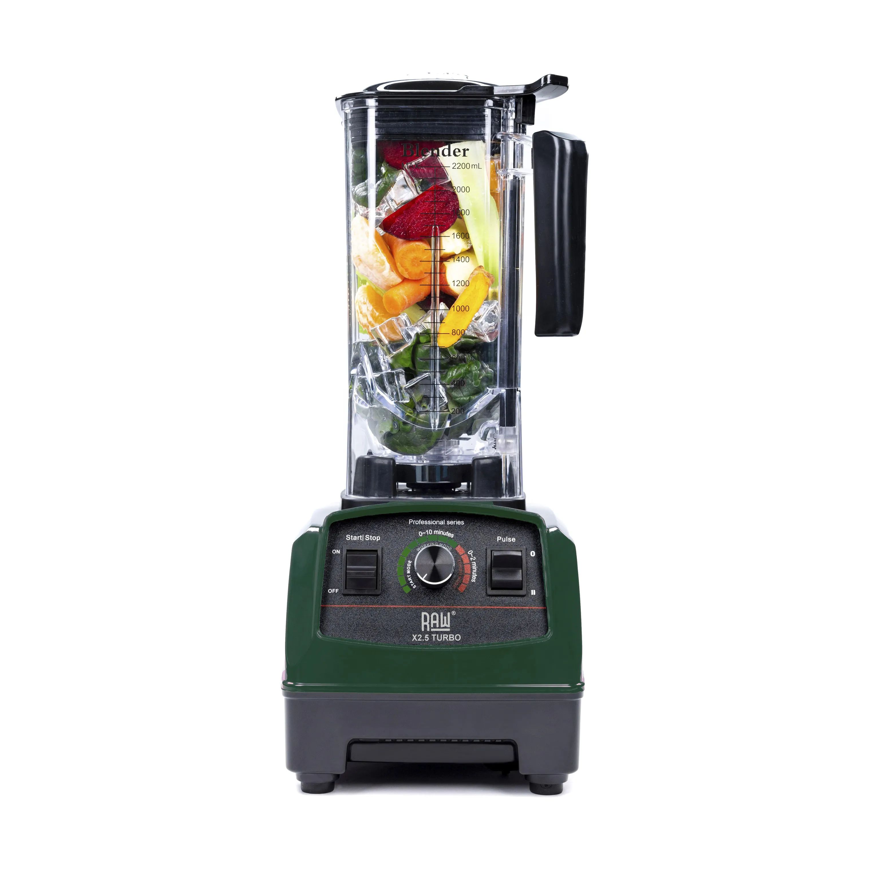 RAW Blendere X2,5 Turbo Blender i Mørkegrøn, 1