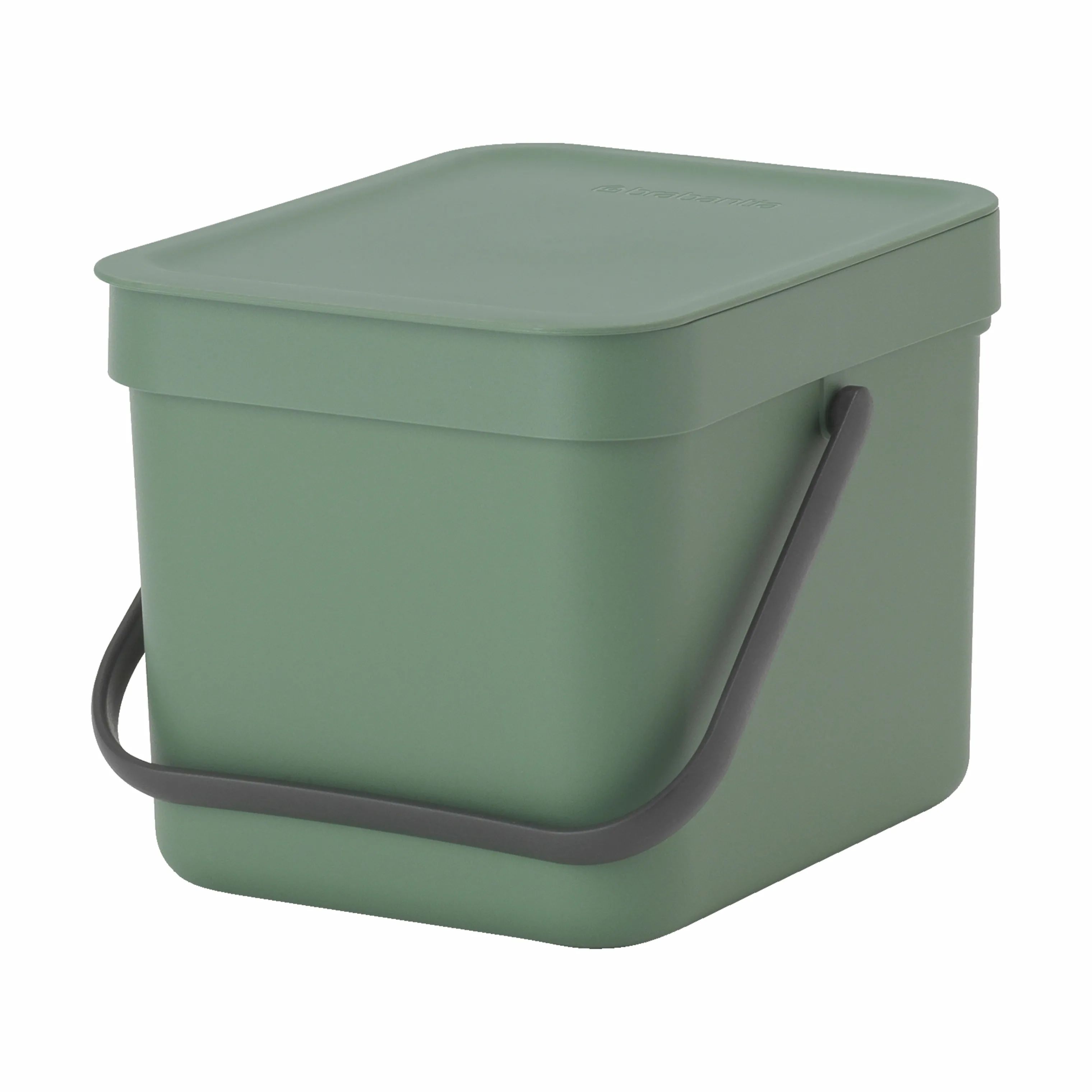 Brabantia Spande uden pedal Sort & Go Affaldsspand i Grøn, 6 L, 1