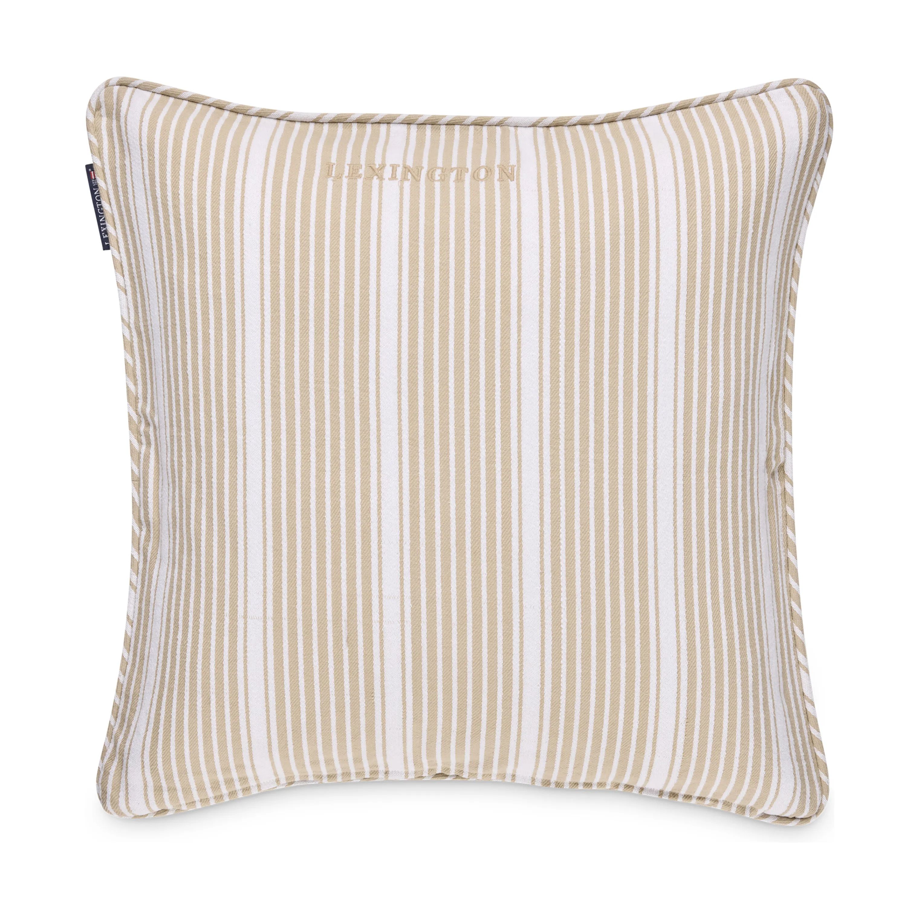 Lexington Pyntepudebetræk Icons Classic Pudebetræk i Beige/White, 1