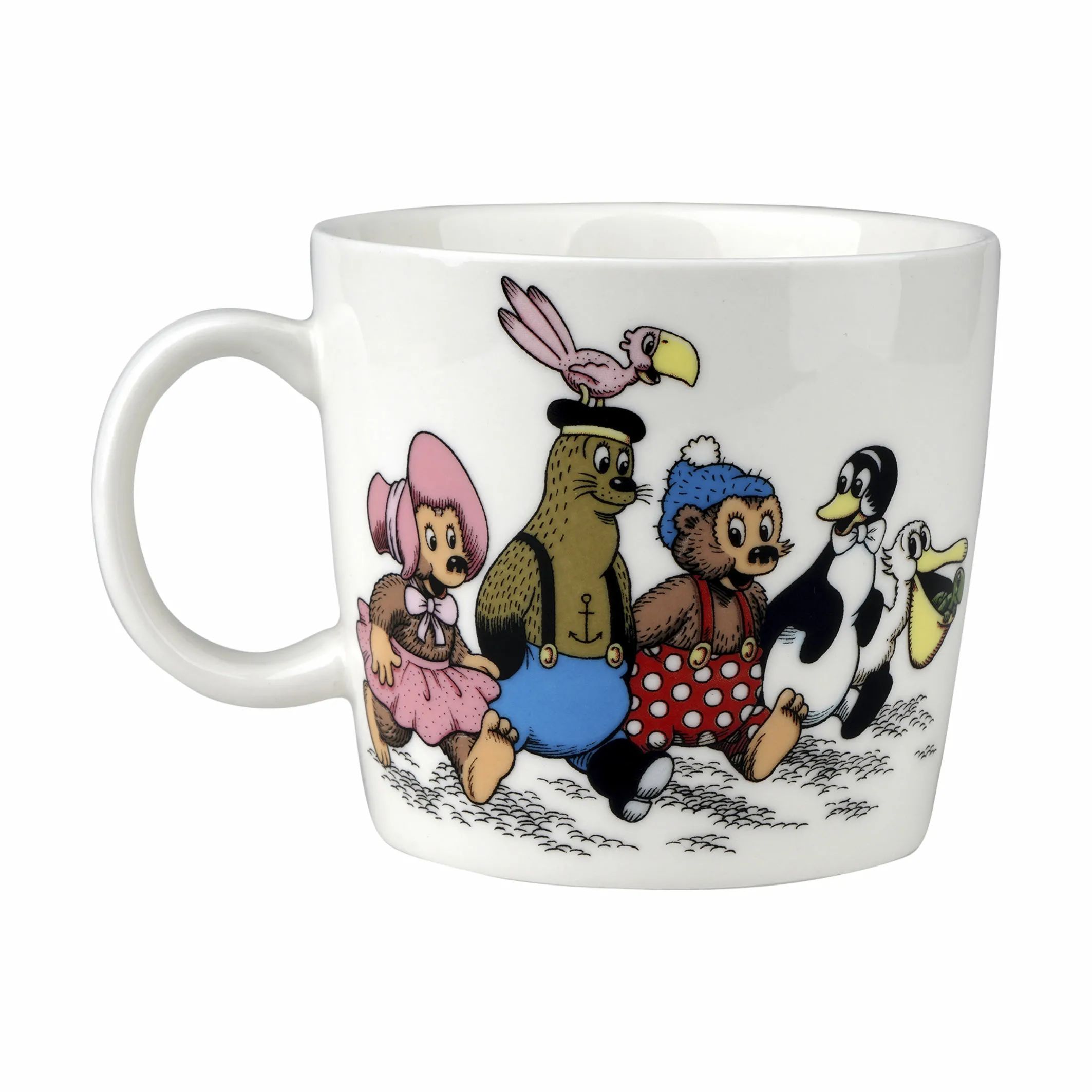 Barbo Toys Krus og kopper med hank RASMUS KLUM Krus - Vennerne i Beige/hvid, 1