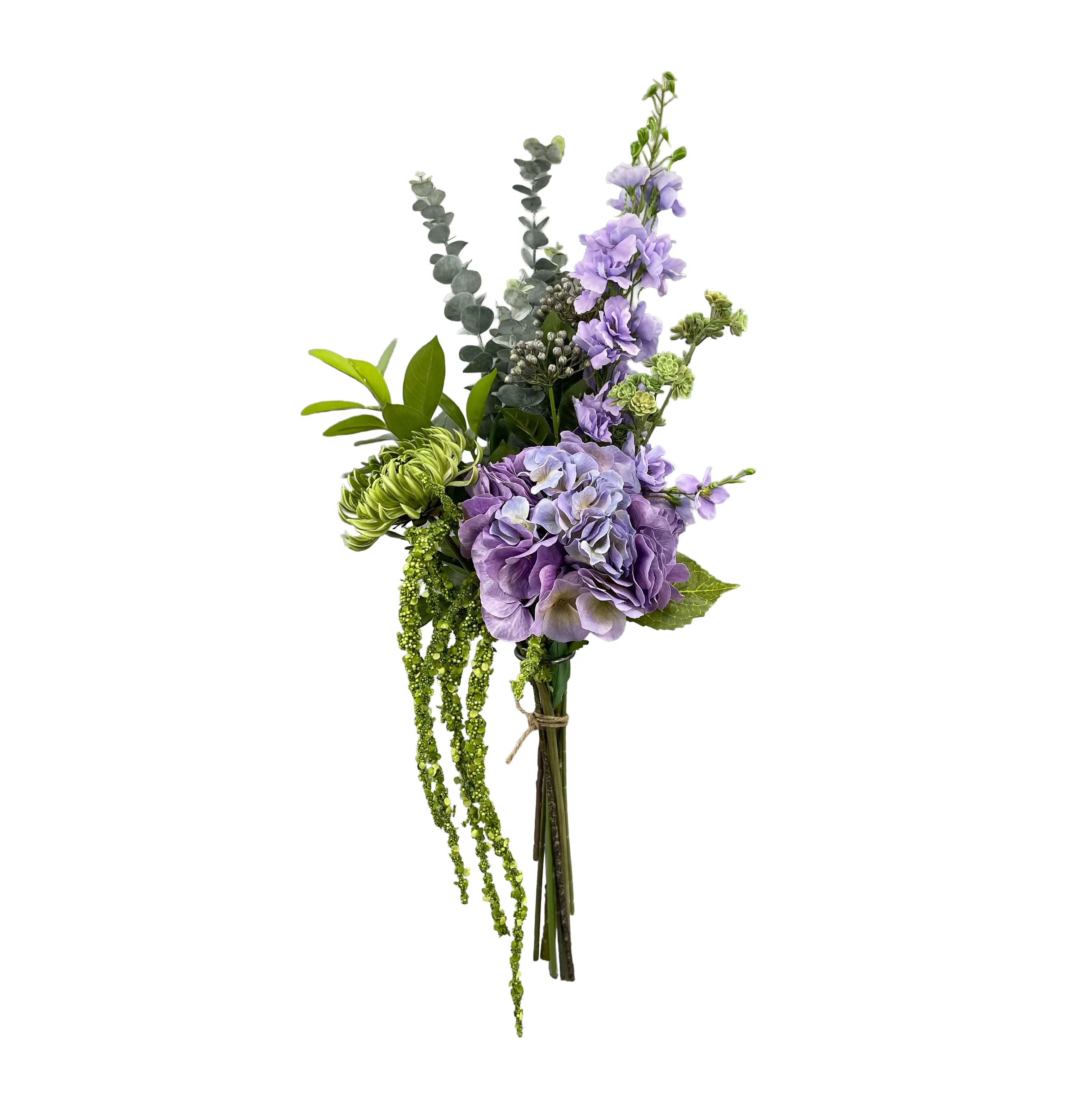 everbloom Kunstige blomster Kunstig Real Touch Blomsterbuket i Lilla, 1