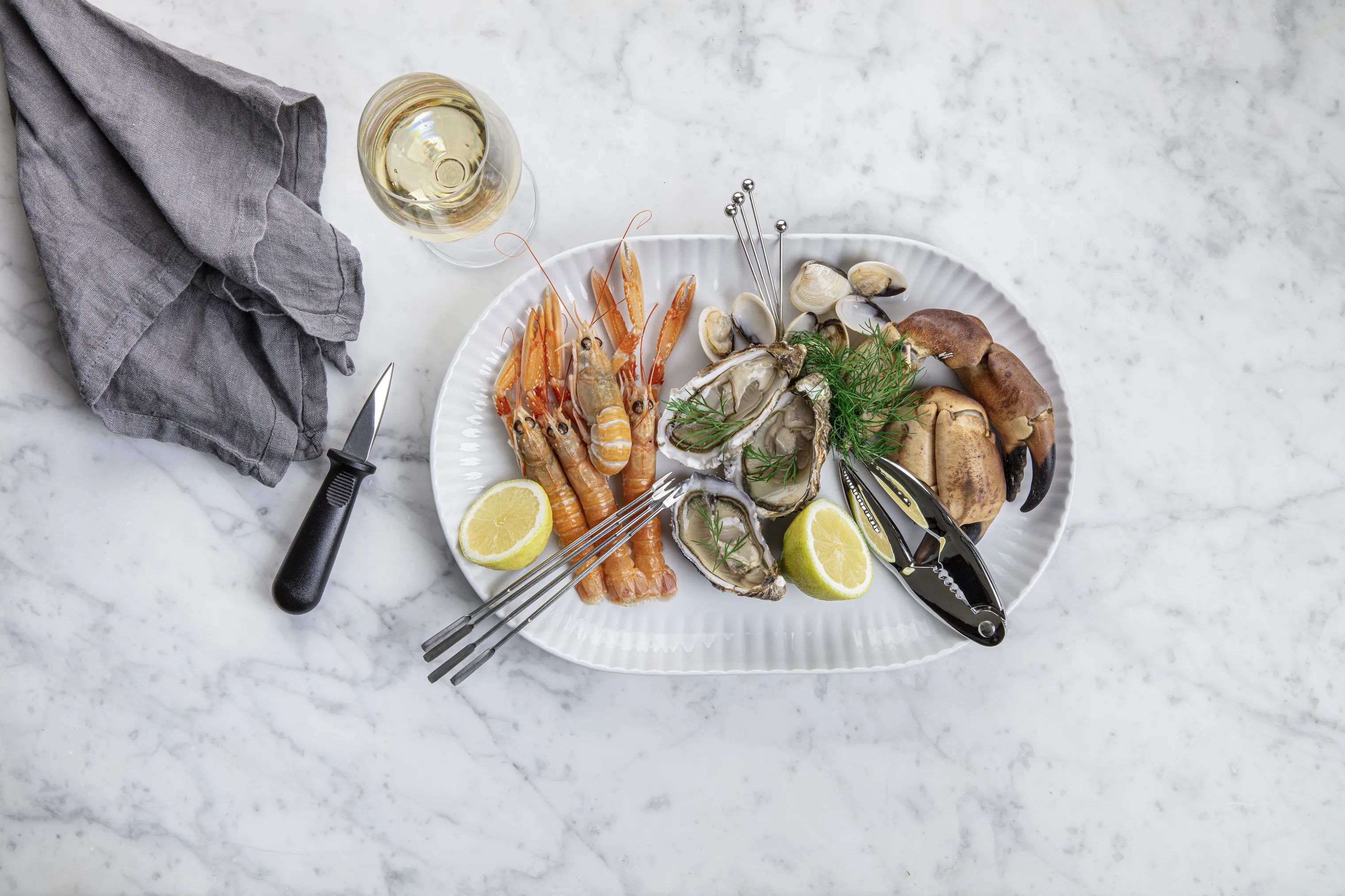 Cook & Baker Øvrigt køkkengrej Skaldyrssæt - 12 dele i Stål/sort, 2