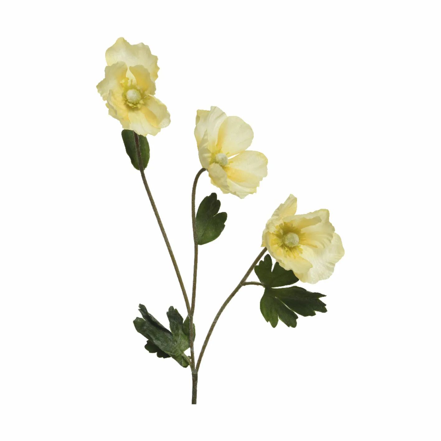 CASA Living Kunstige blomster Kunstig Blomst - Valmue i Lysegul, 1