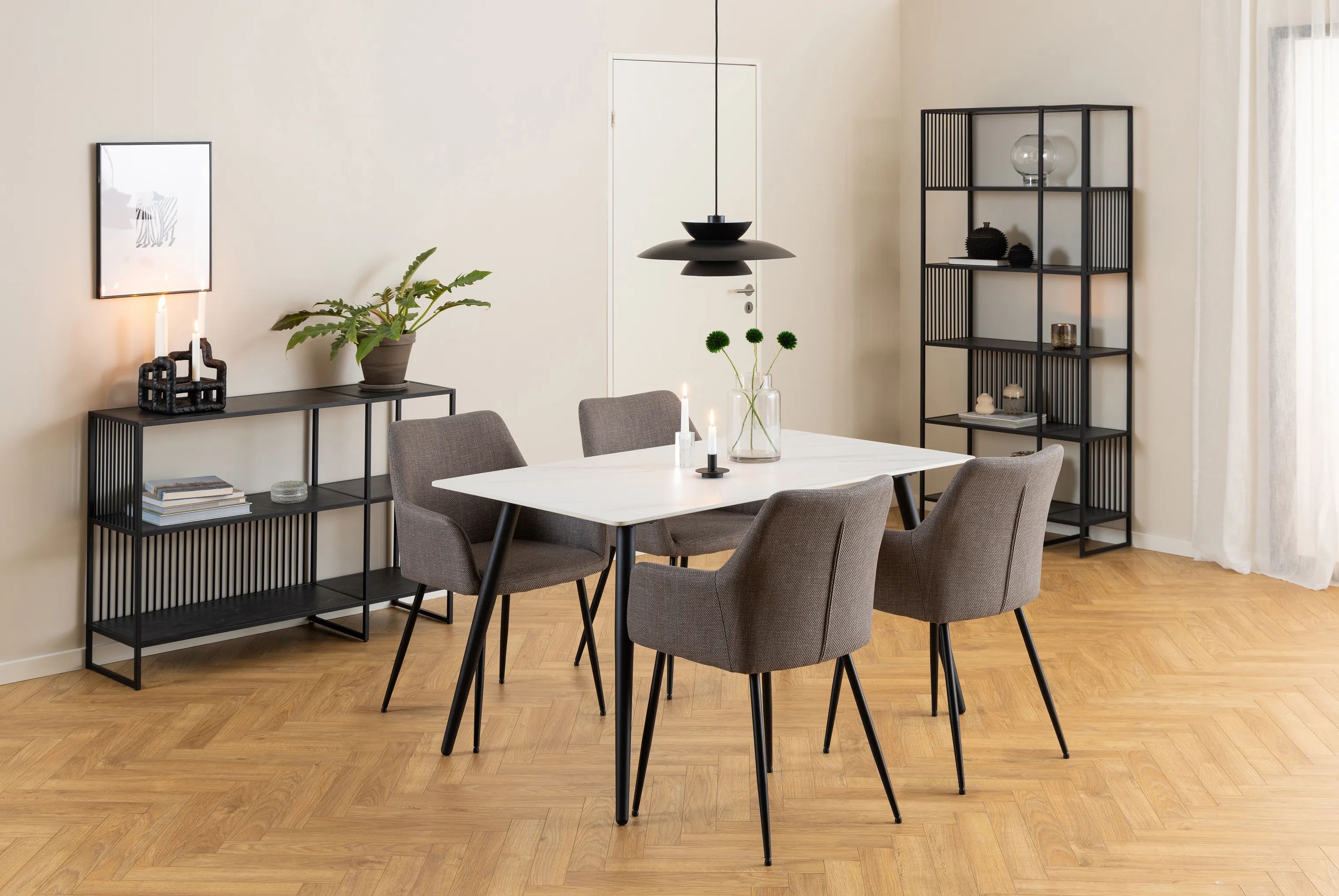 CASA Living Spisebordsstole Lizzy Spisebordsstol - 2 stk i Grå, 3