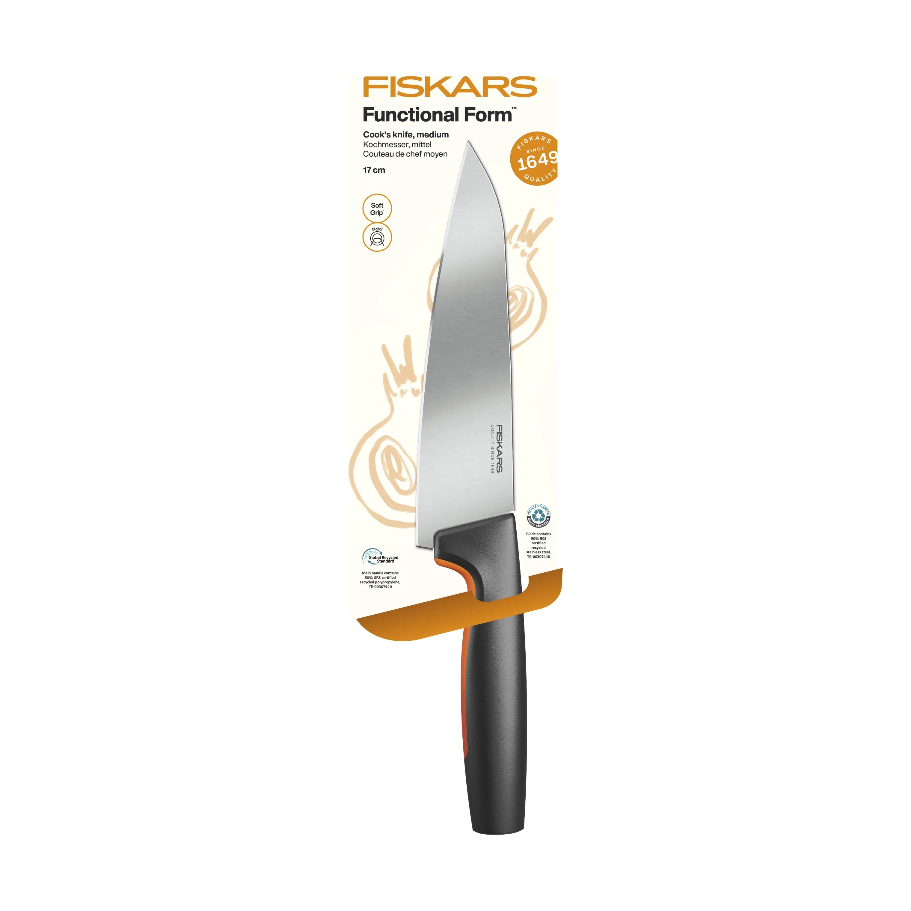 Fiskars Kokkeknive Functional Form Kokkekniv i 35,5 cm, 4