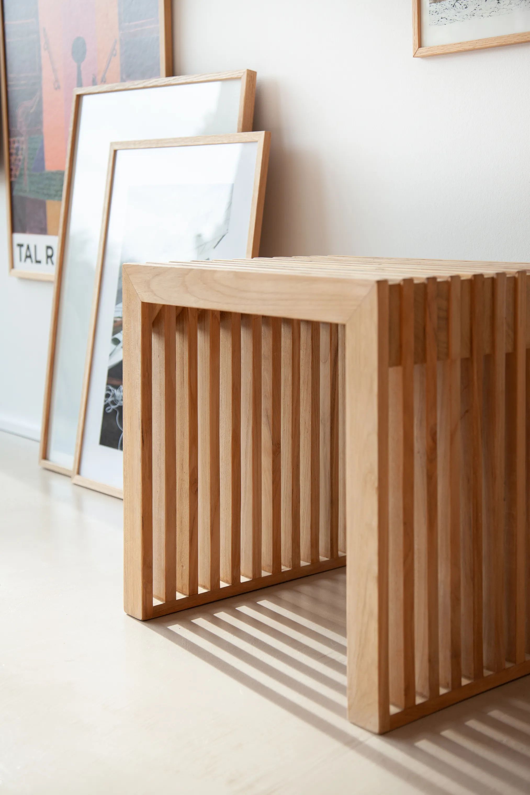 cinas Skamler Rib Skammel i Teak, 5