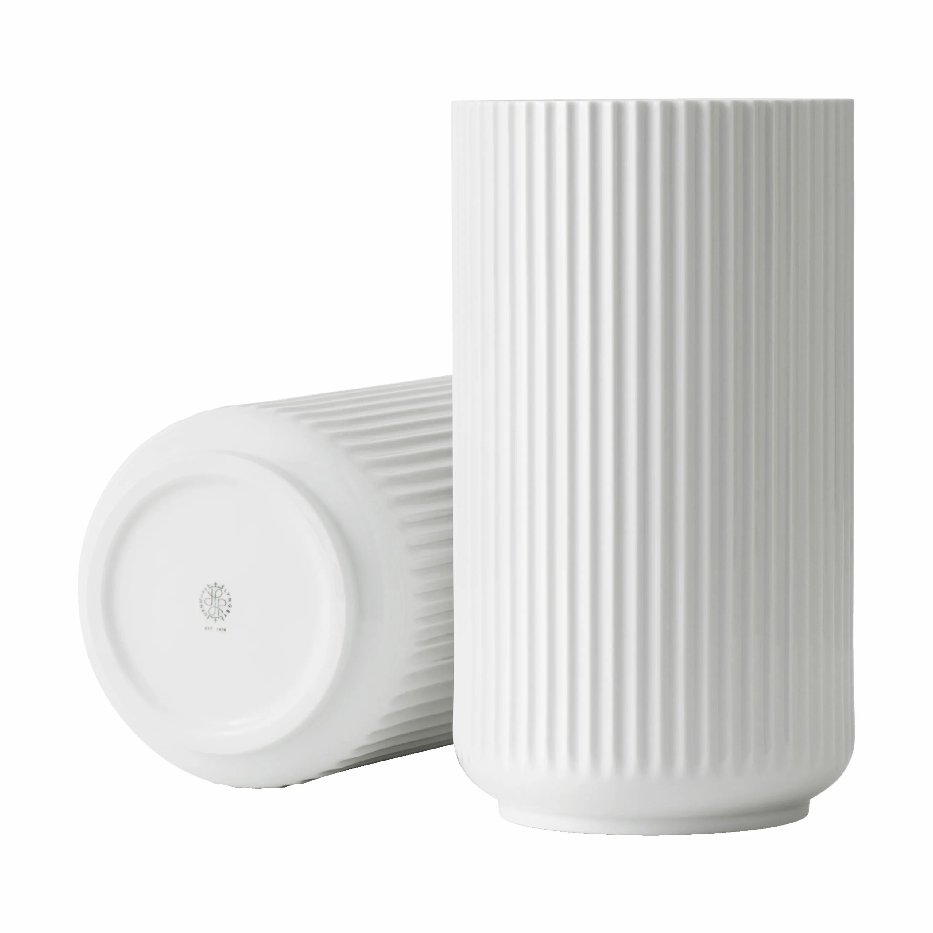 Lyngby Porcelæn Vaser Klassisk Lyngby Vase i Hvid, 31 cm, 2