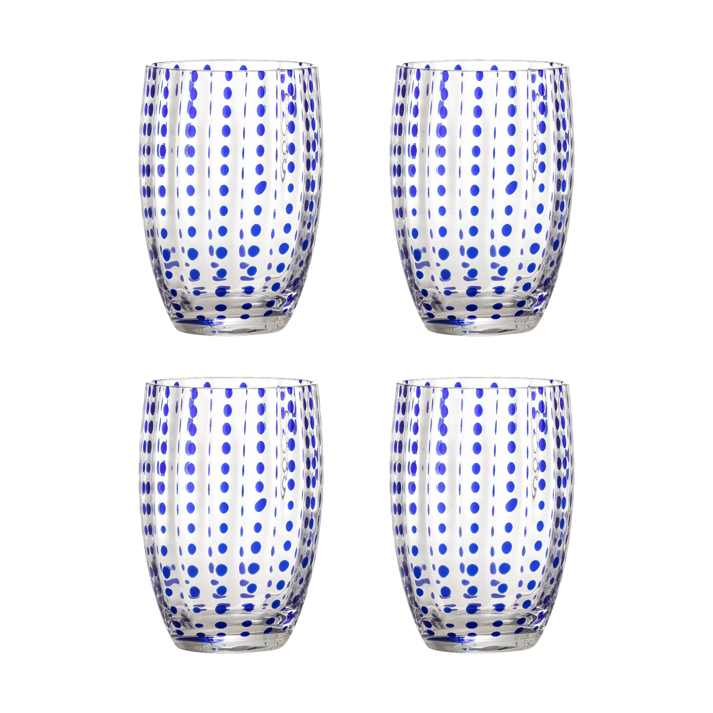 Bloomingville Vandglas Brinley Vandglas - 4 stk. i Blue, 1