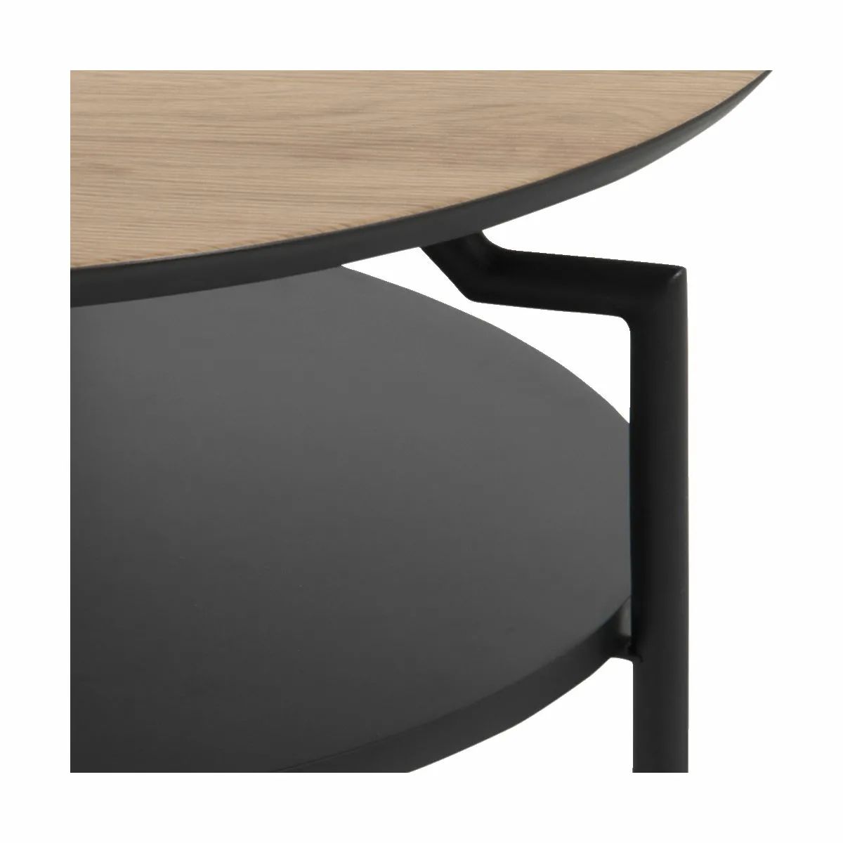 CASA Living Sofaborde Goldington Sofabord i Vild eg/sort, 3