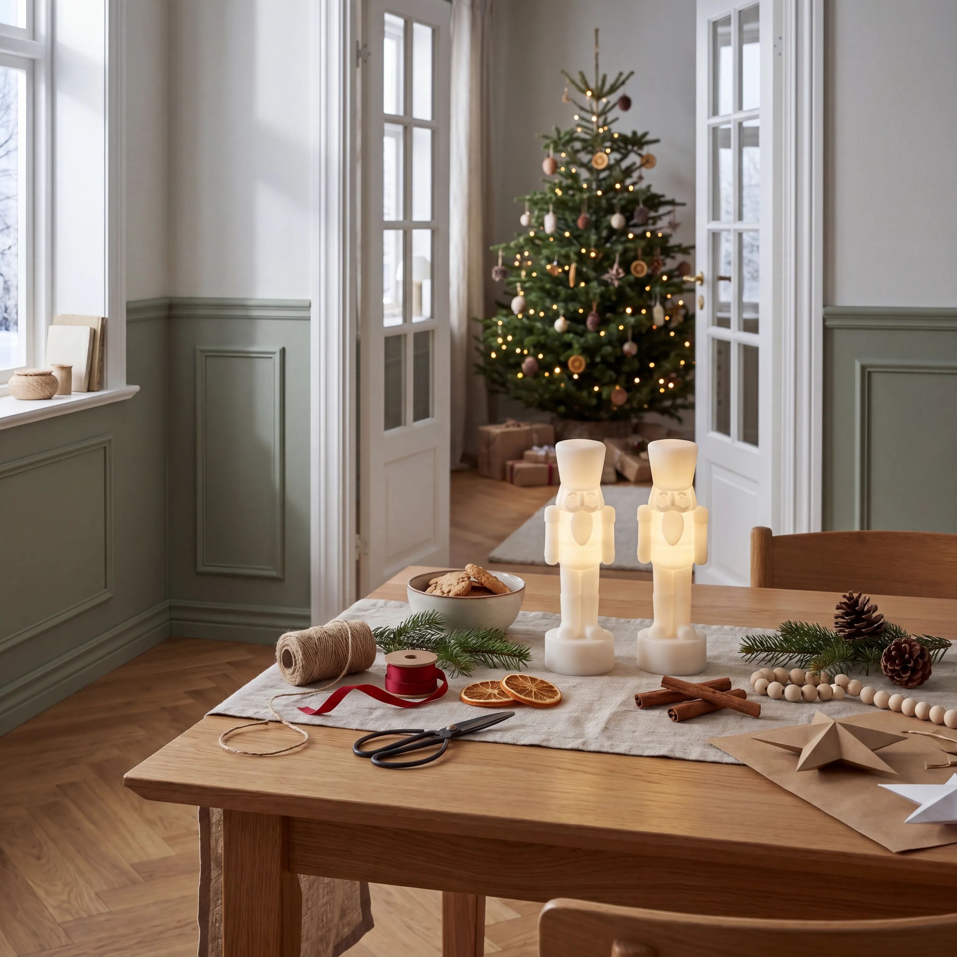 Deluxe Homeart LED-lamper LED Nøddeknækker - 2 stk. i hvid, 2