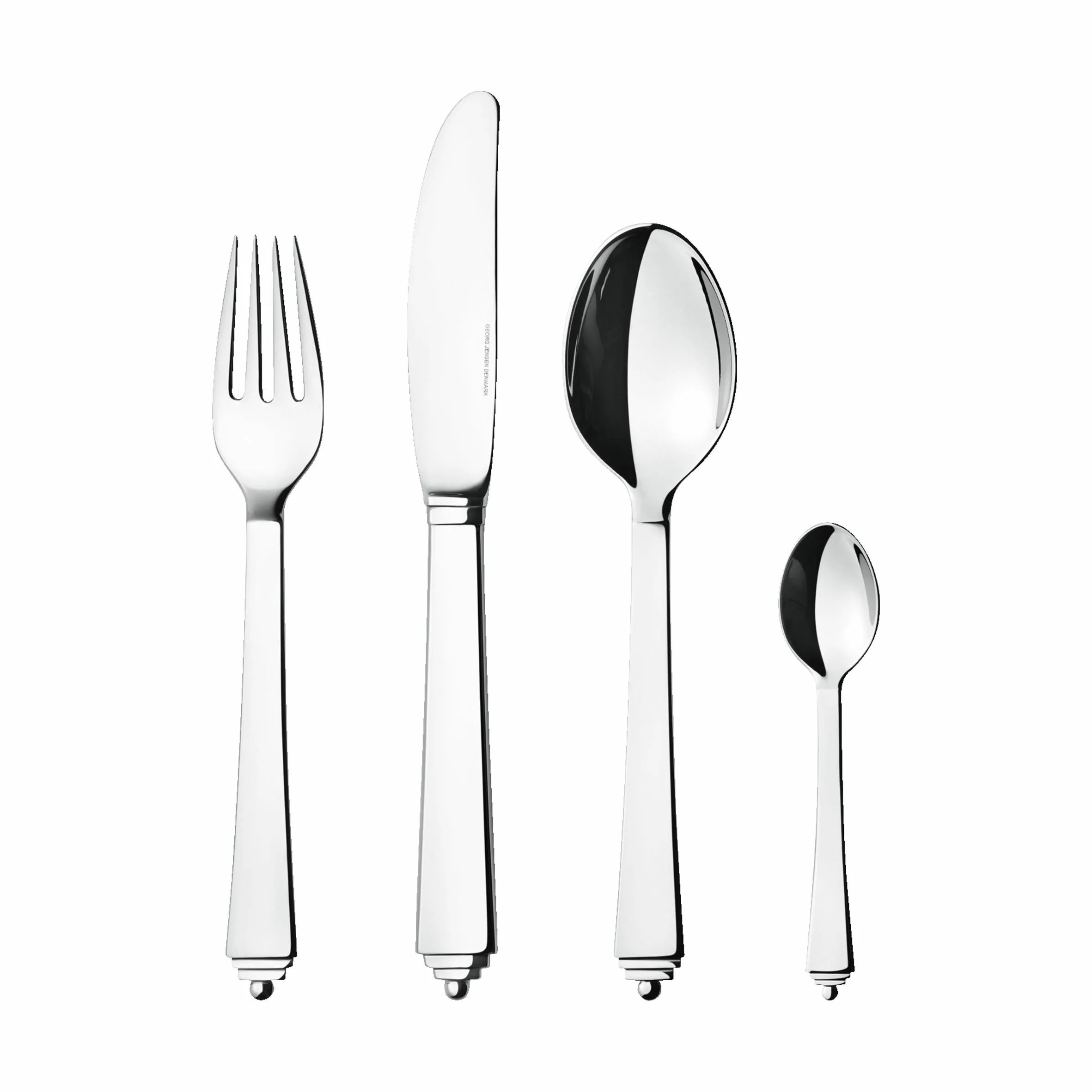 Georg Jensen Bestiksæt Pyramide Bestiksæt - 4 dele i 4 stk., 1