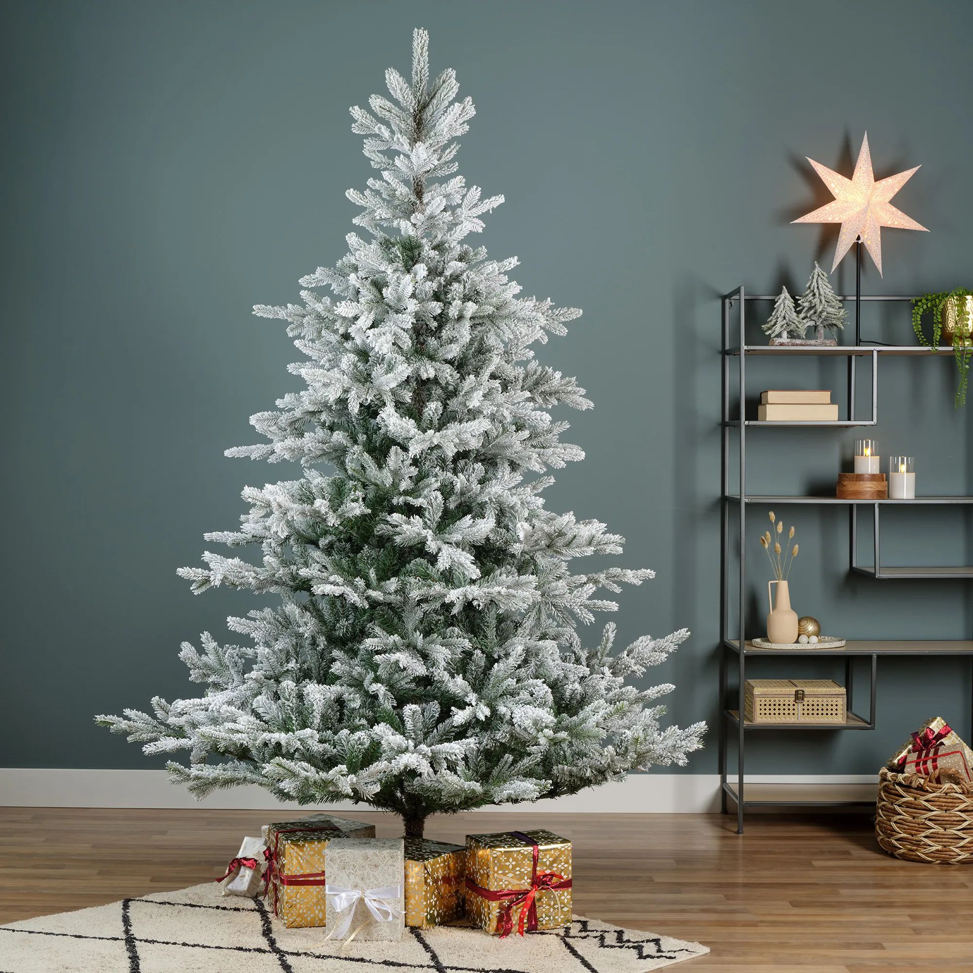 Casa Christmas Juletræer Grandis Fir Kunstigt Juletræ m. sne i 180 cm, 3