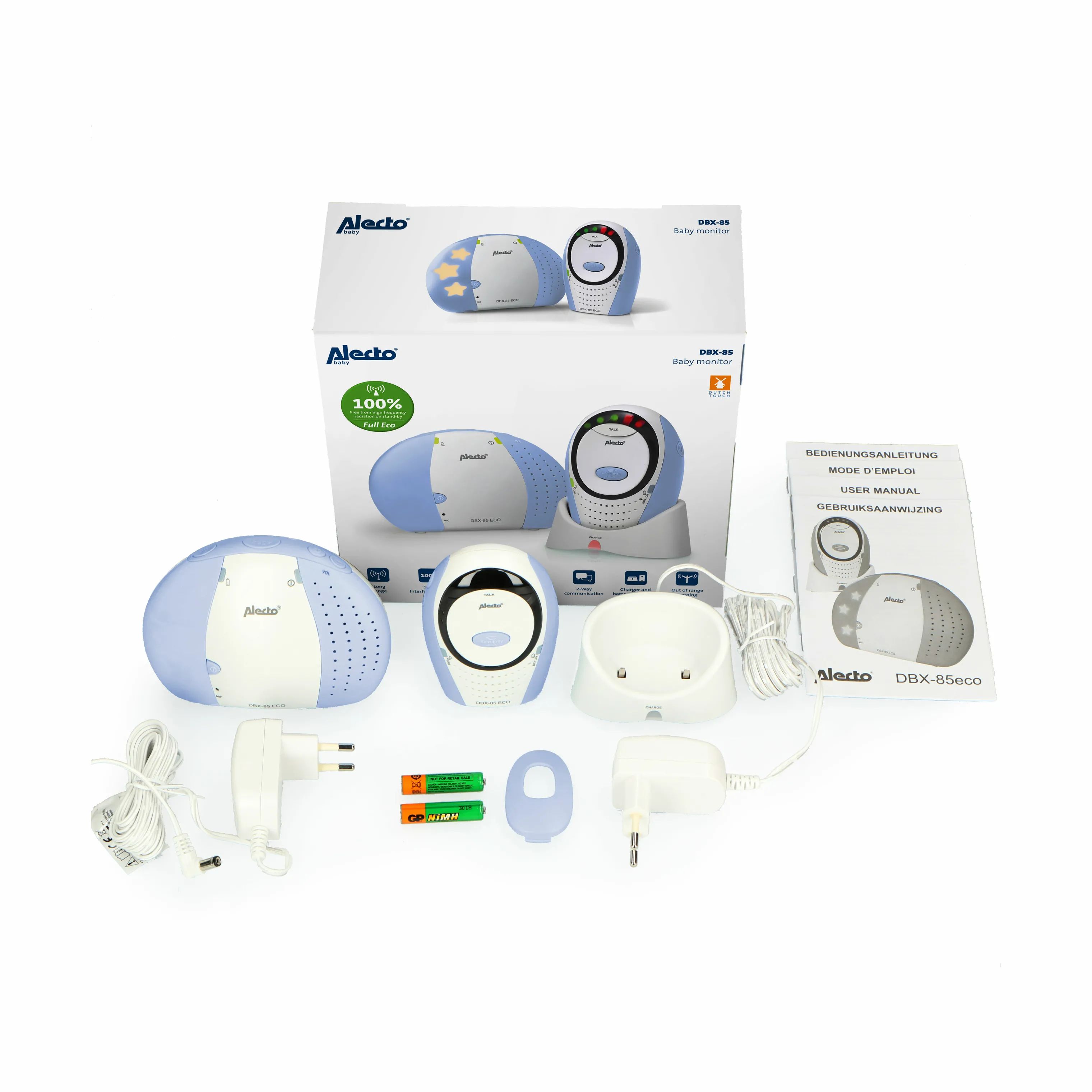 Alecto Baby Babyalarmer DBX-85 ECO Babyalarm i Hvid, 7