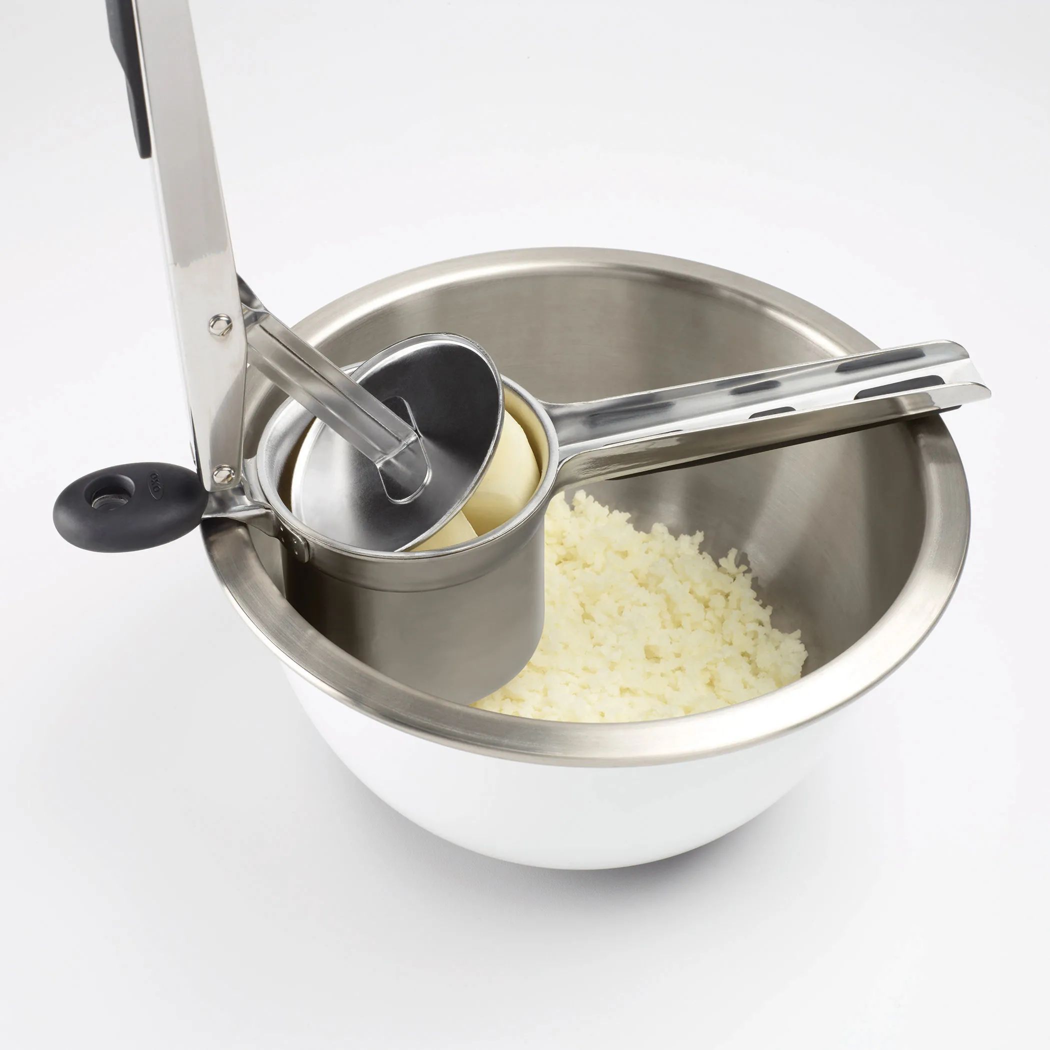 OXO Kartoffelstampere Purepresser i Sølvfarvet/Sort, 3