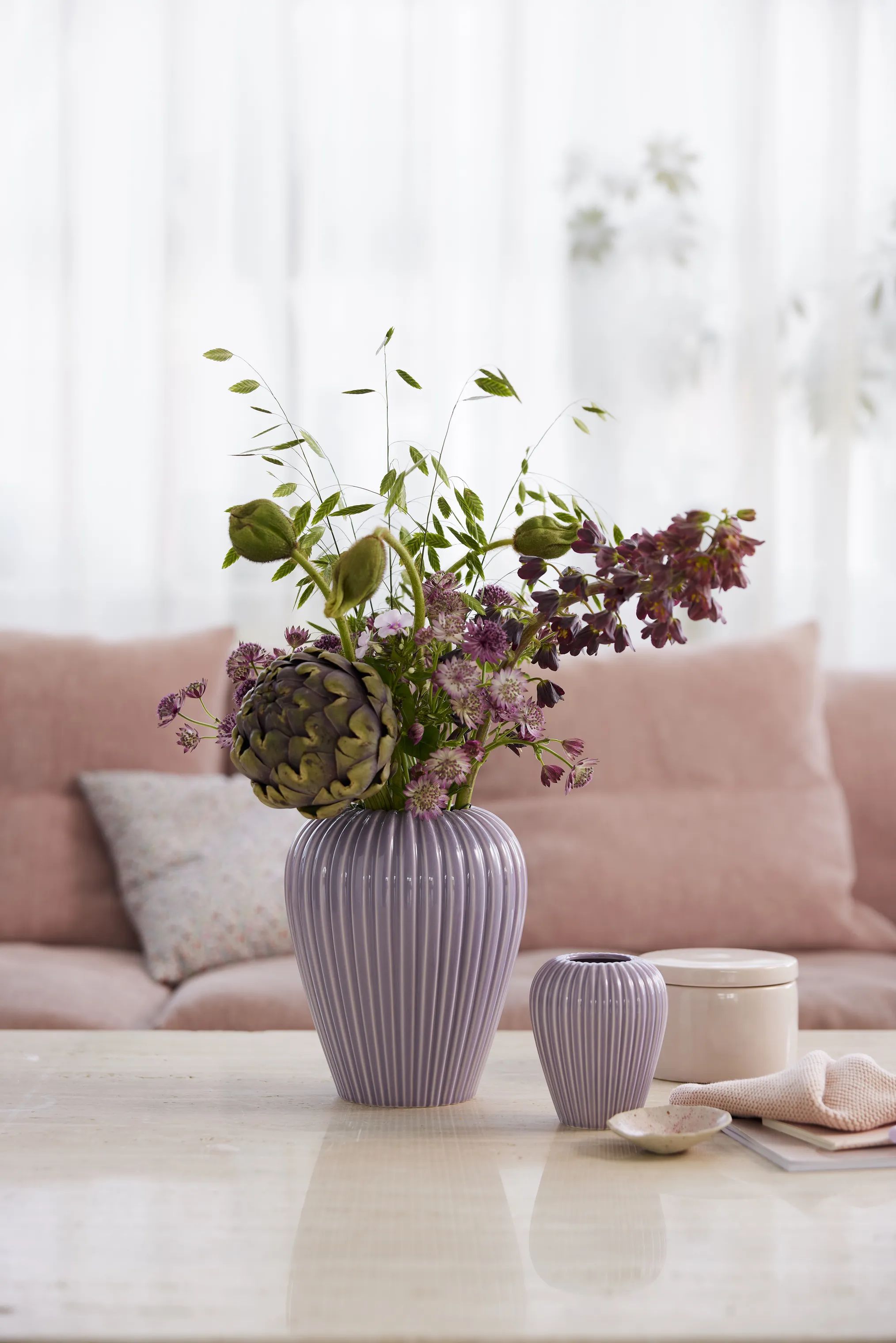 erik bagger a/s Vaser Eslau Lilje Vase i syren, 20 cm, 2