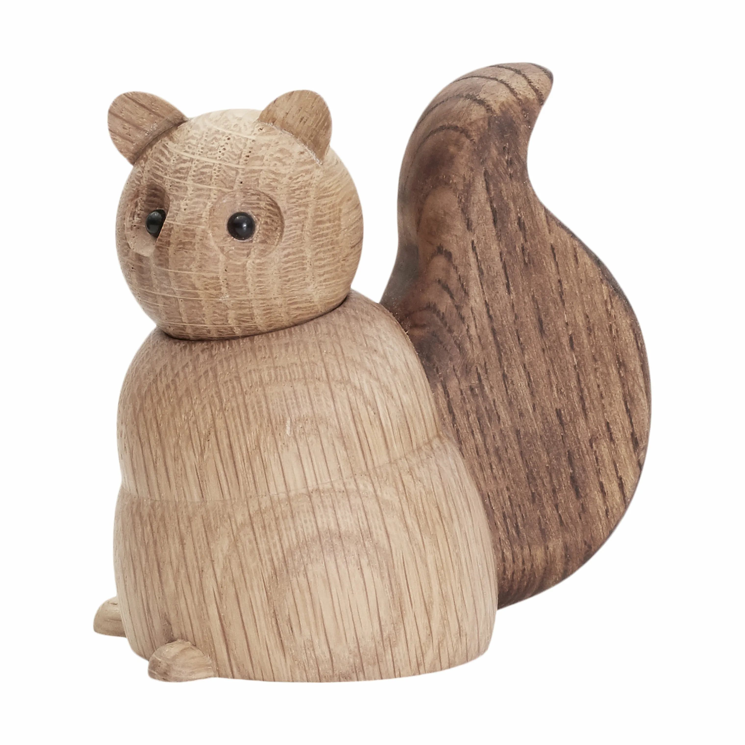 Andersen Furniture Dyrefigurer Træfigur Squirrel Medium i 9 cm, 1