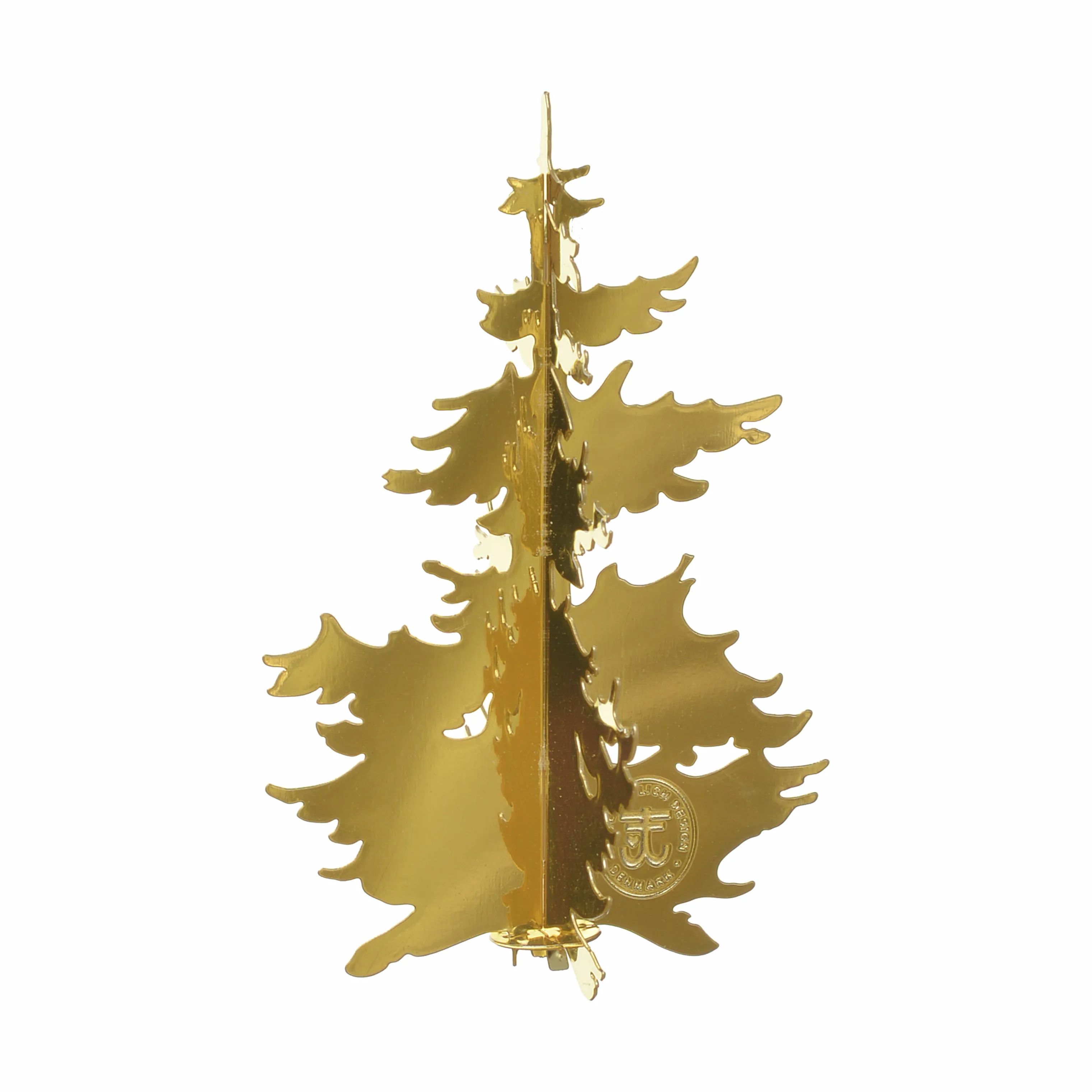 Jette Frölich Design Julefigurer Design Juledekoration Vinterskov træer - 2 stk. i Guldfarvet, 15 cm, 2