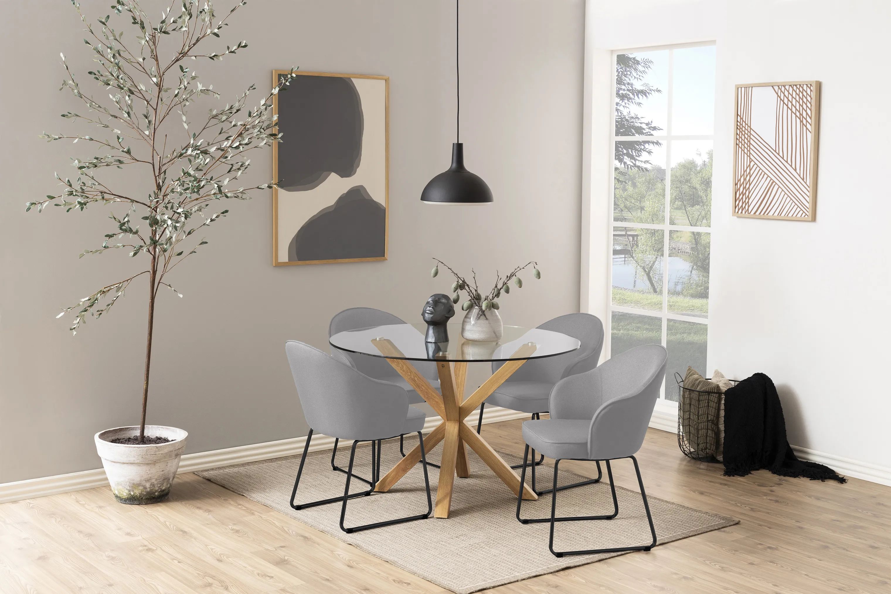 CASA Living Spiseborde Heaven Spisebord i Klar/natur, 2