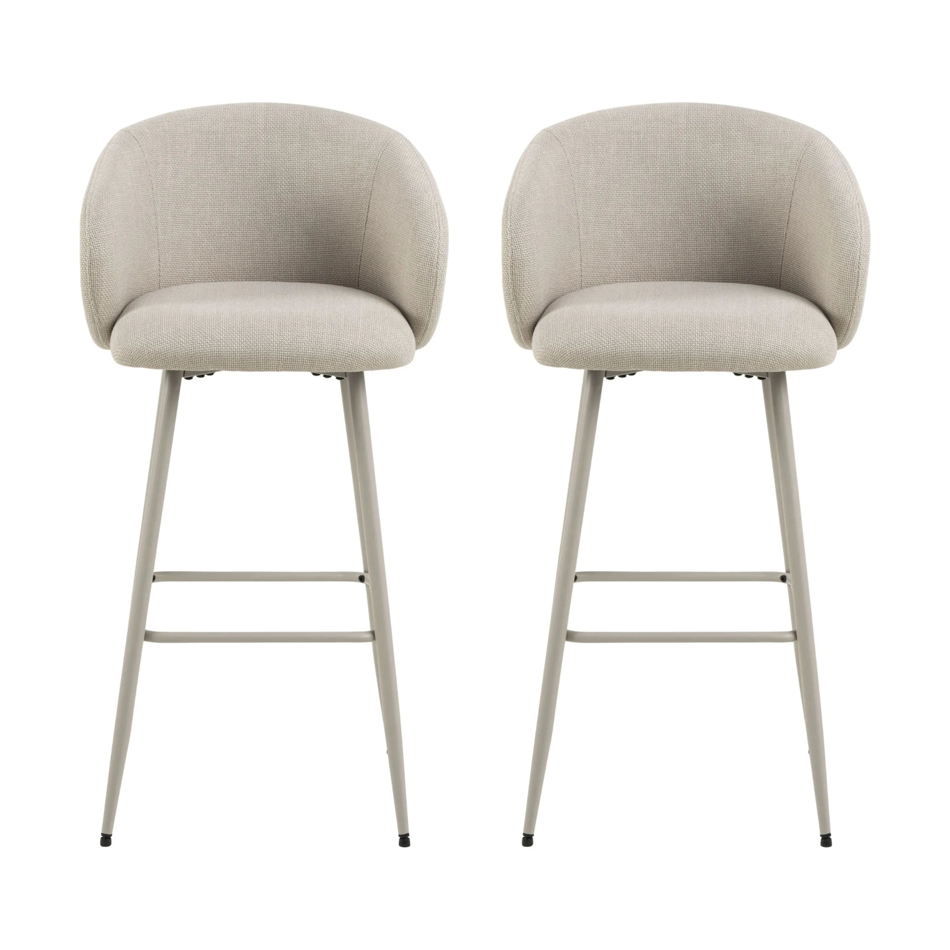 CASA Living Barstole Eleanor Barstol - 2 stk i Beige, 1