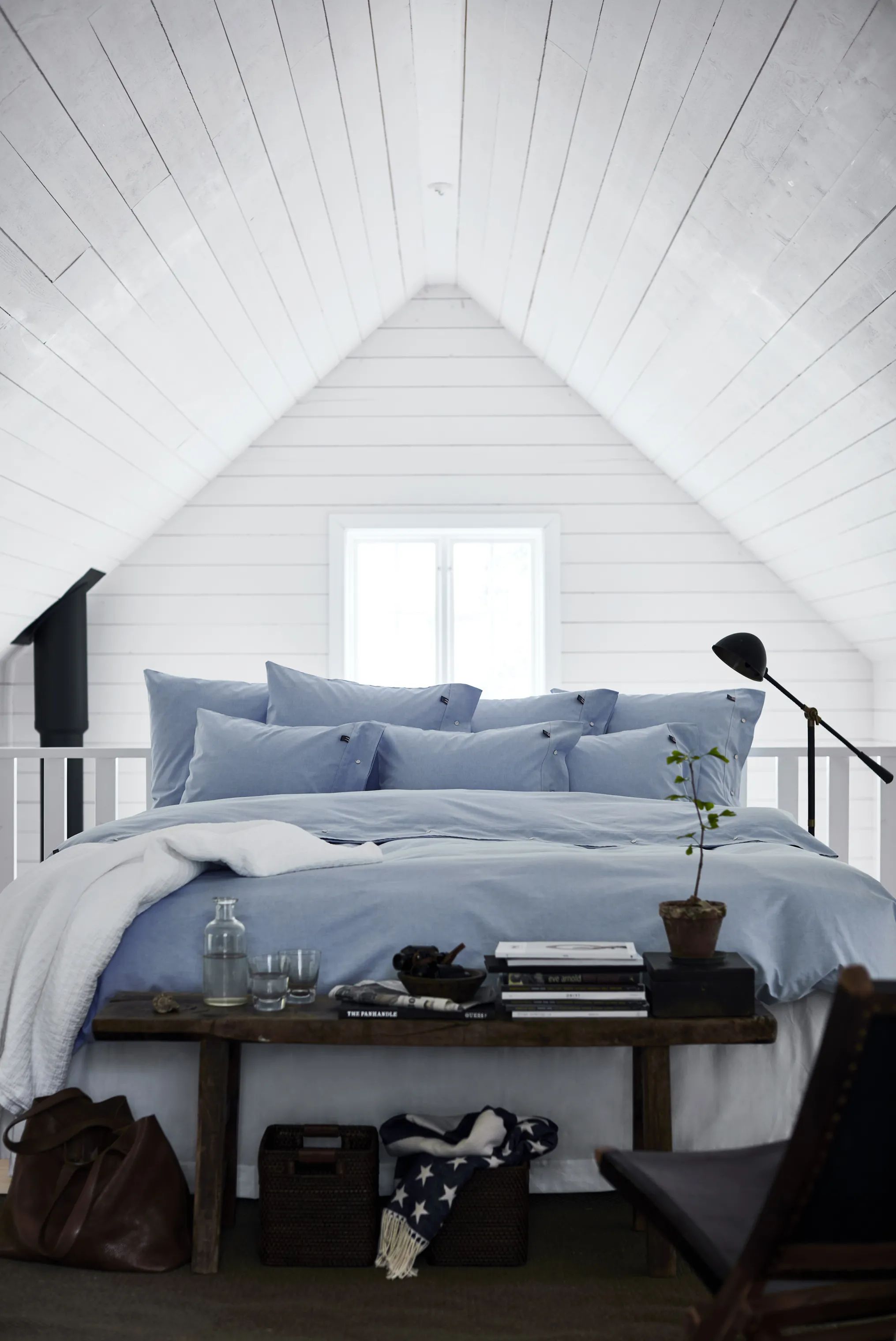 Lexington Sengetøj Icons Pin Point Dynebetræk i Blue, B140 x L220 cm, 5