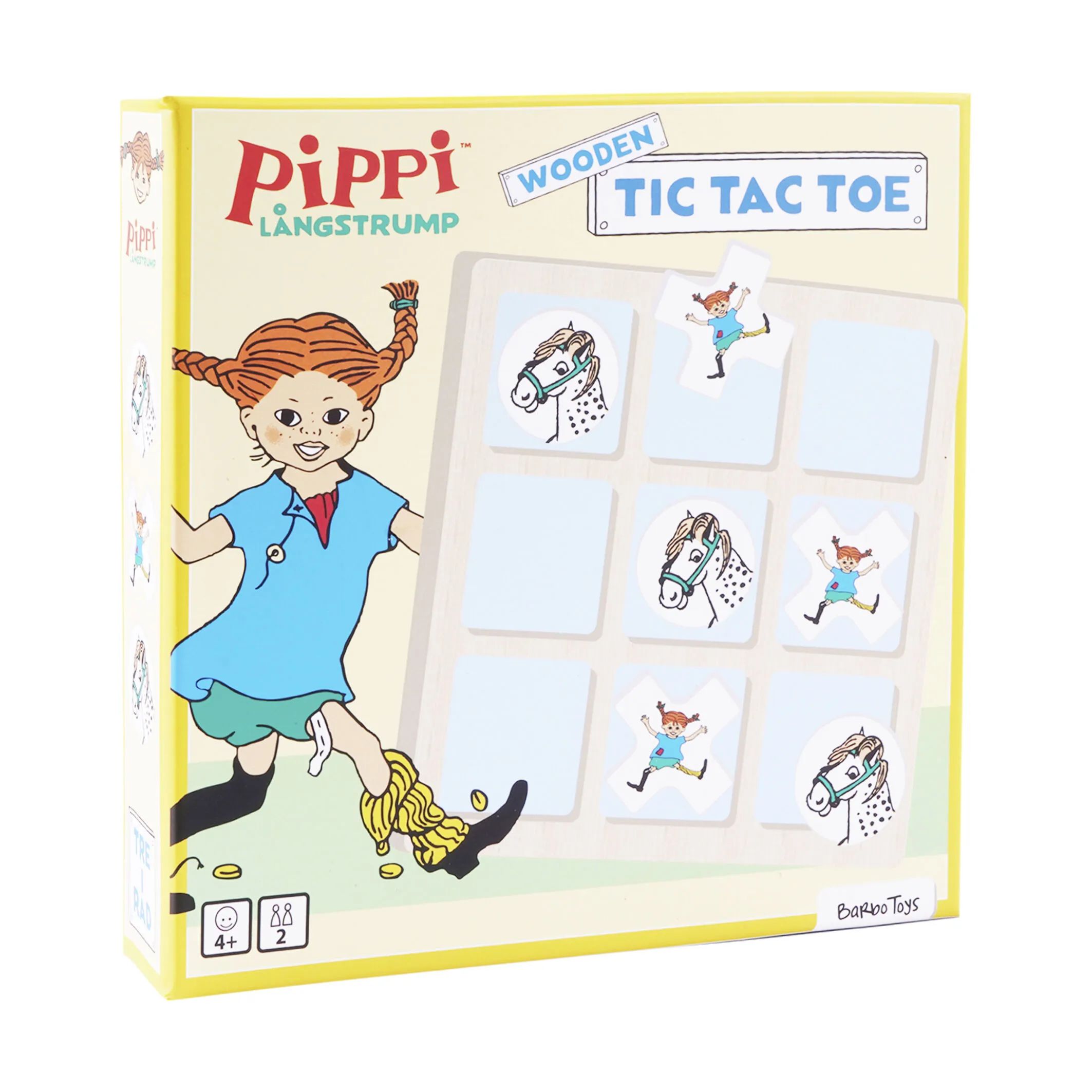 Barbo Toys Spil Pippi Langstrømpe Pippi Langstrømpe Kryds og bolle i Multifarvet, 3