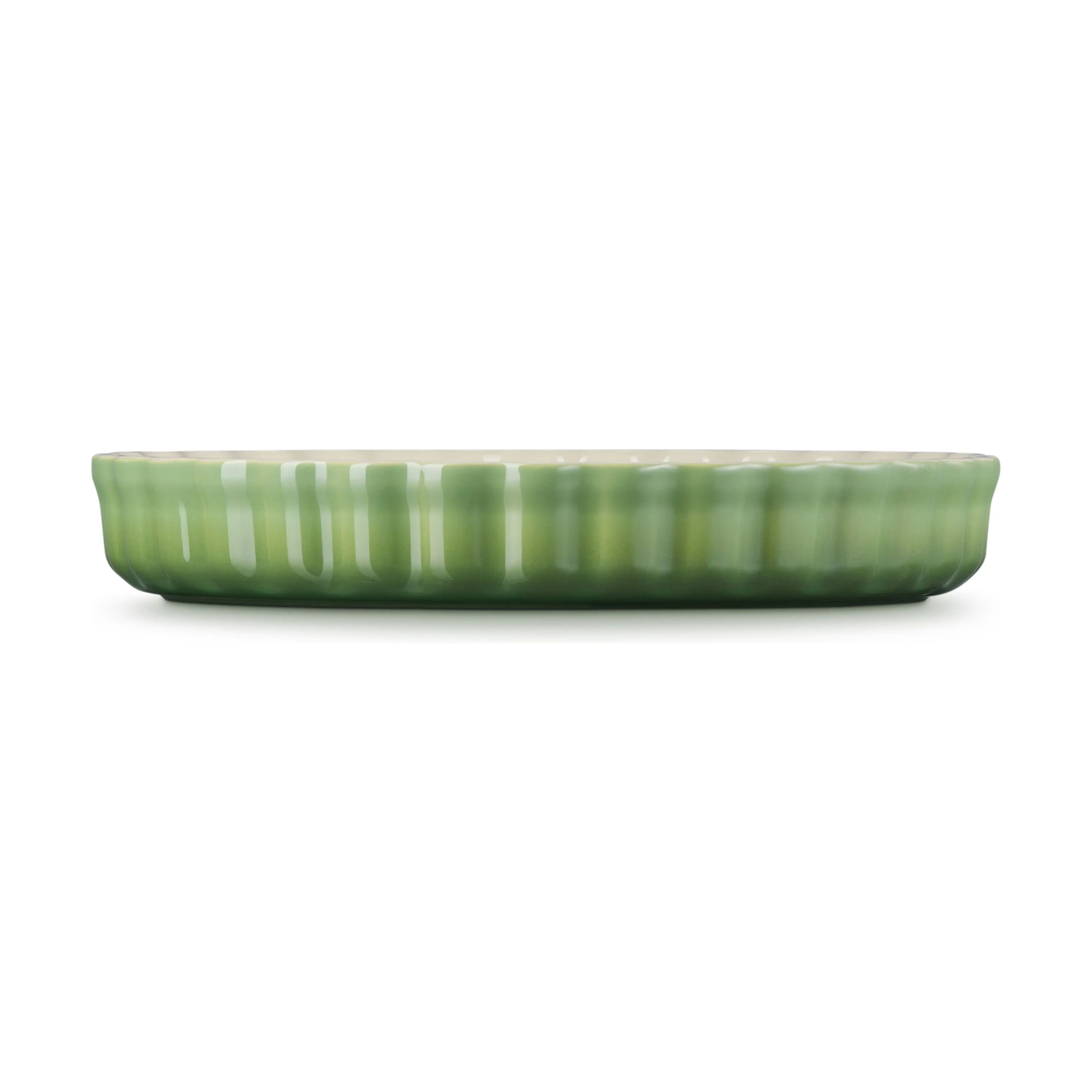 Le Creuset Tærteforme og fade Heritage Tærtefad i Bamboo Green, 28 cm, 3