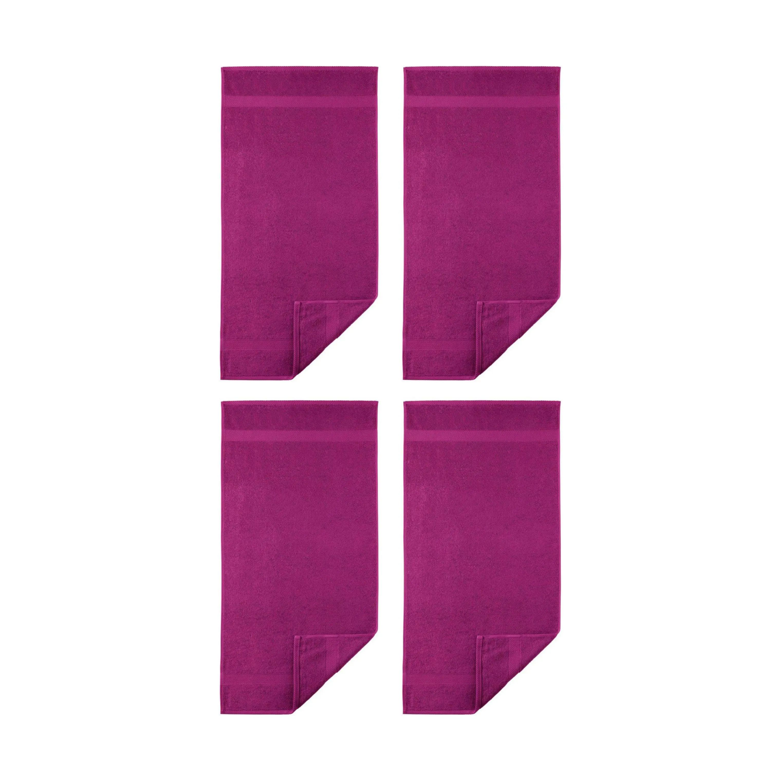 Egeria Håndklæder Diamant Håndklæde - 4 stk. i Pink, 1