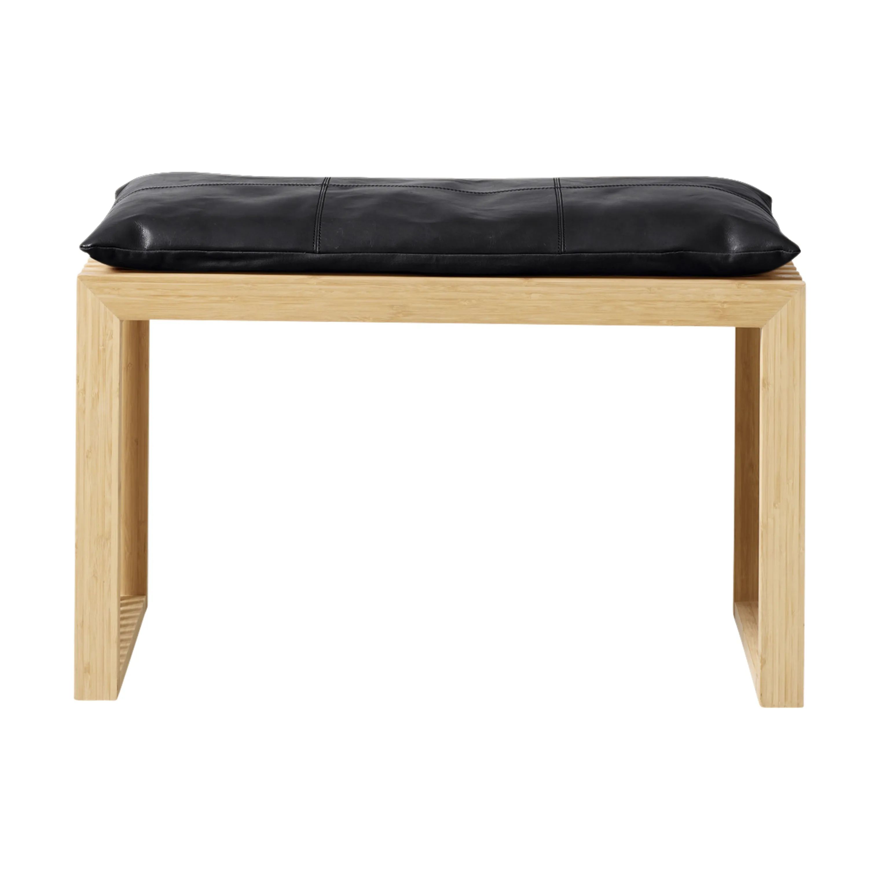 cinas Skamler Rib Bænk inkl. sort hynde i Bambus/sort, 73 cm, 3