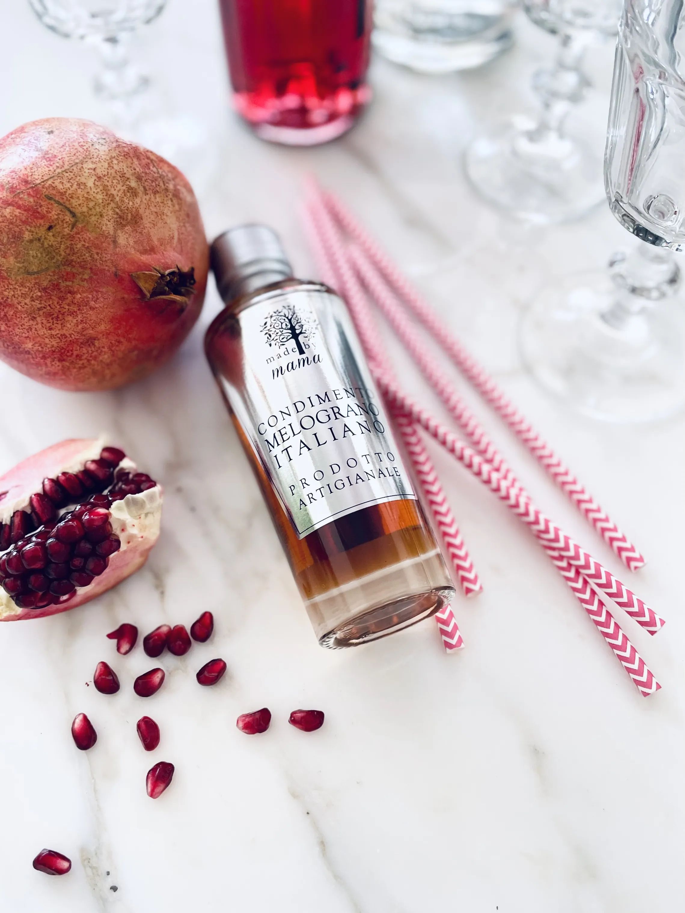 Made by Mama Olie og eddike Pomegranate Balsamico i Klar, 3