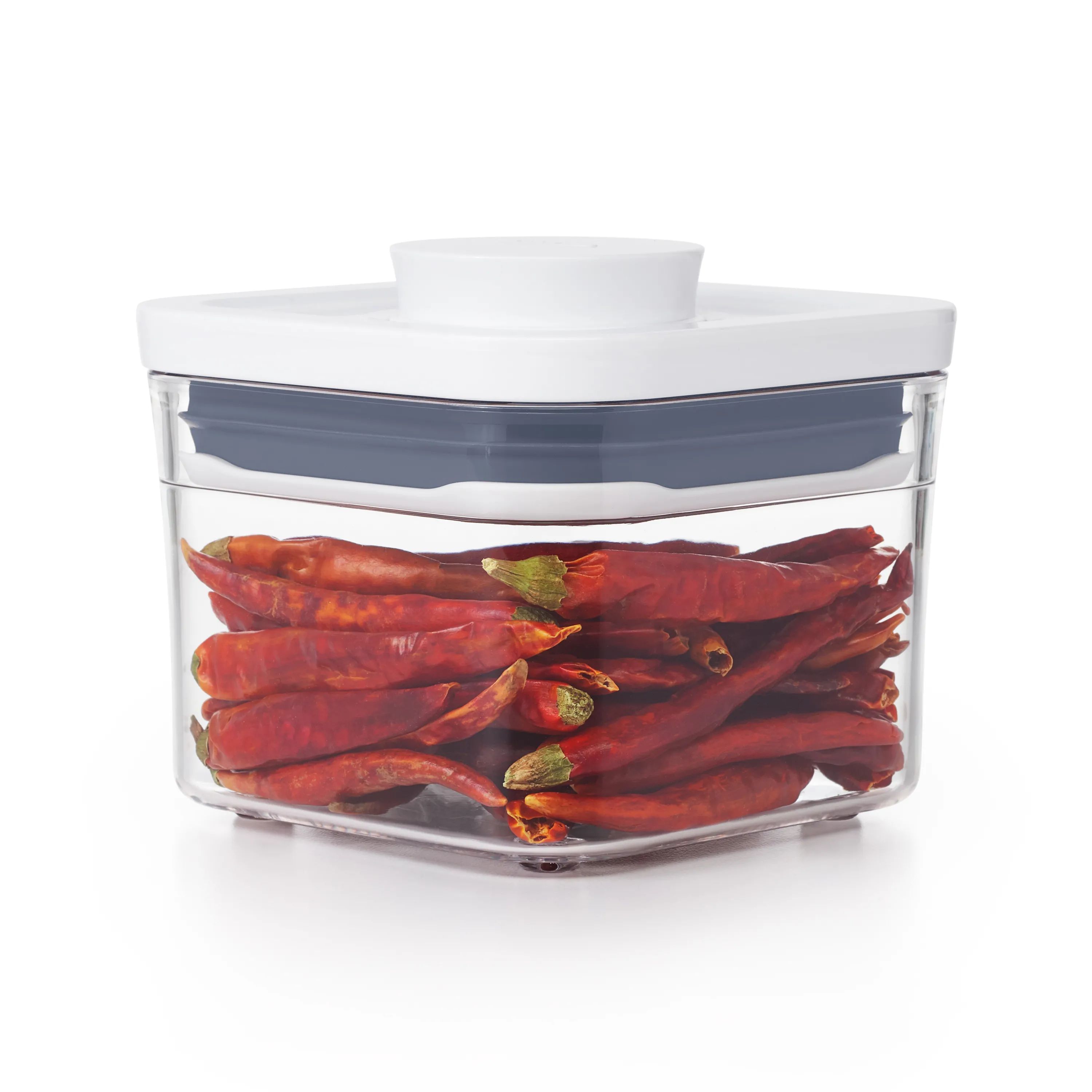 OXO Opbevaringsbokse POP Opbevaringsboks i hvid;klar;grå, H8,4 cm x 0.4 L, 4