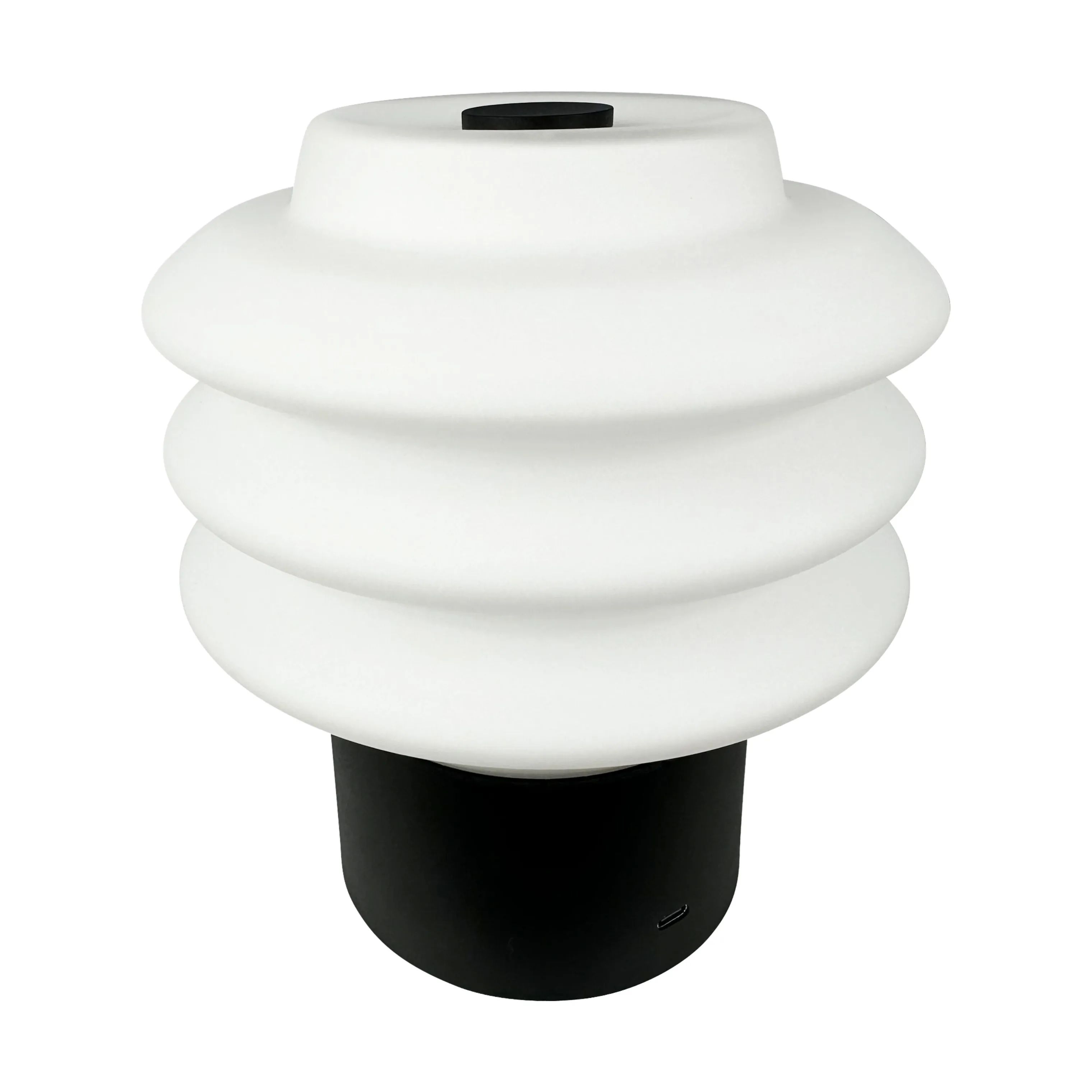 Dyberg Larsen Bordlamper Diva Bordlampe i Opal/ Sort, 18 cm, 1
