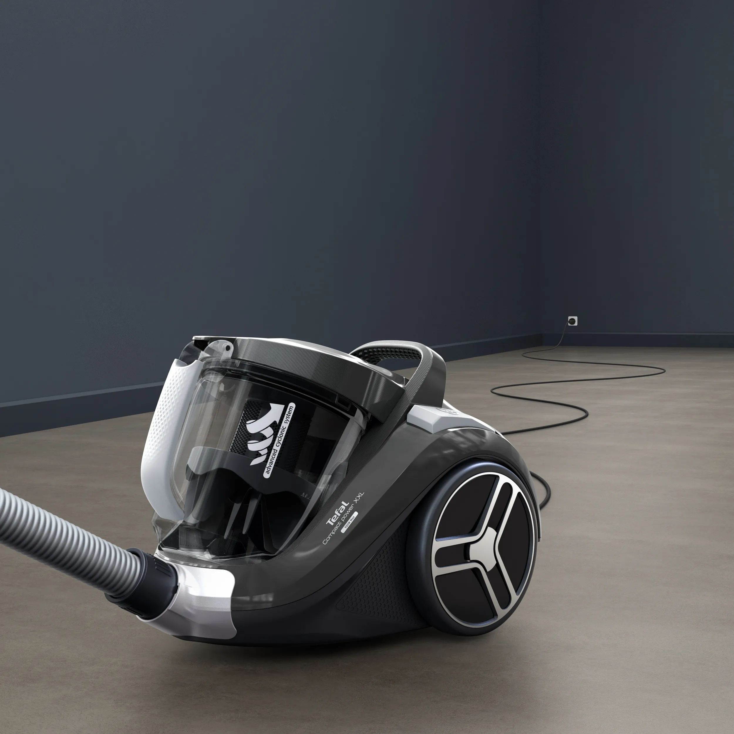 Tefal Støvsugere Compact Power XXL Cyclonic Støvsuger i Sort/sølv, 9