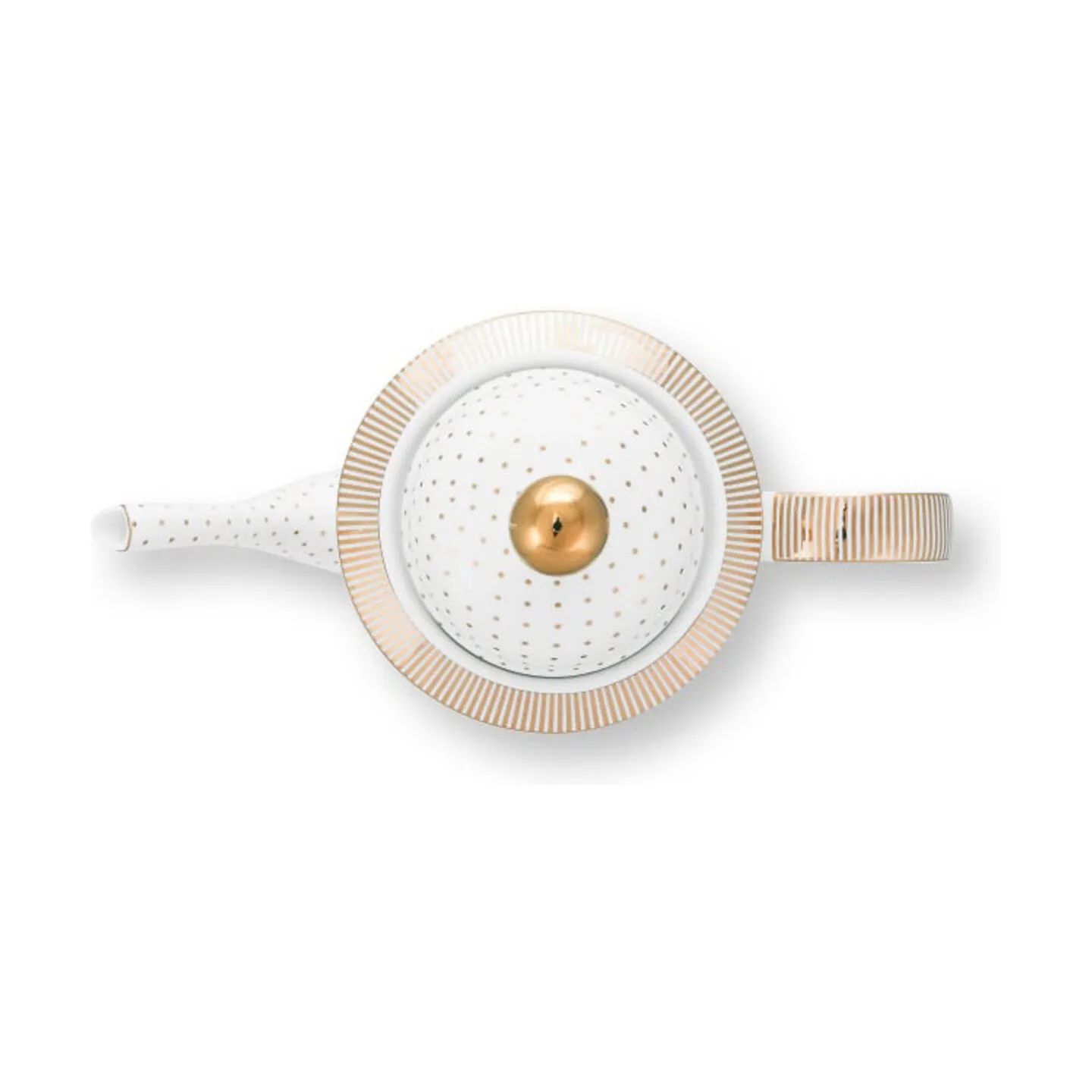 PIP Studio Tekander Dot Delight Tekande i Hvid/guldfarvet, 4