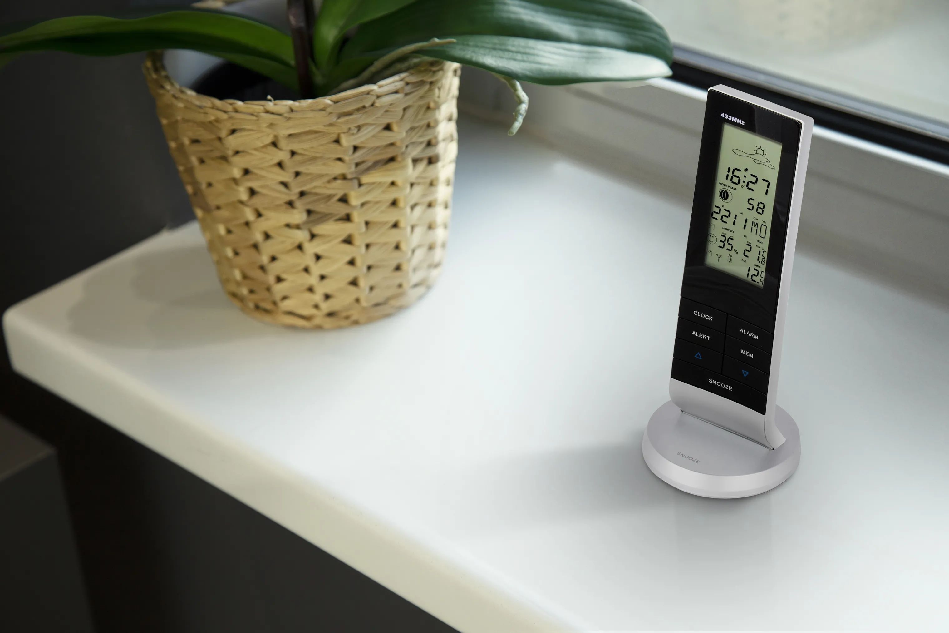 Alecto Home Vejrstationer Vejrstation WS-1150 i sort/grå, 3