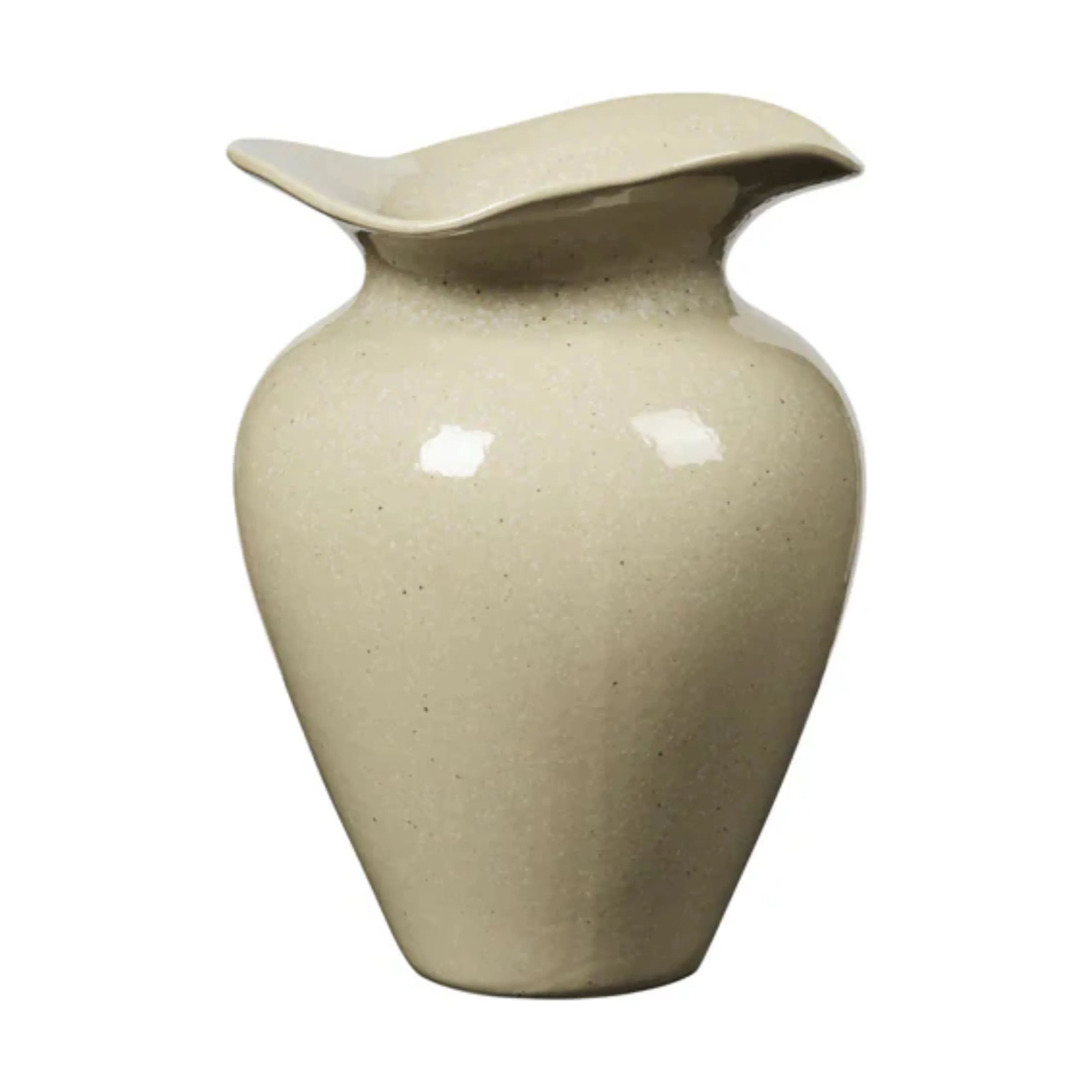 Broste Copenhagen Vaser Florentina Vase i Beige, H22,5 x Ø16 cm, 1