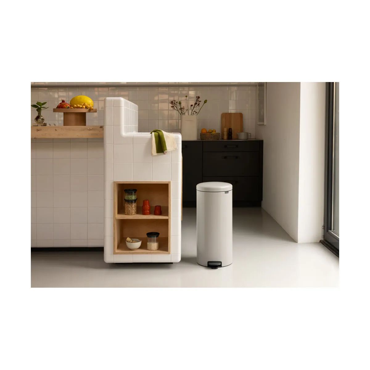 Brabantia Toiletspande NewIcon Pedalspand i Soft Grey, 30 L, 5