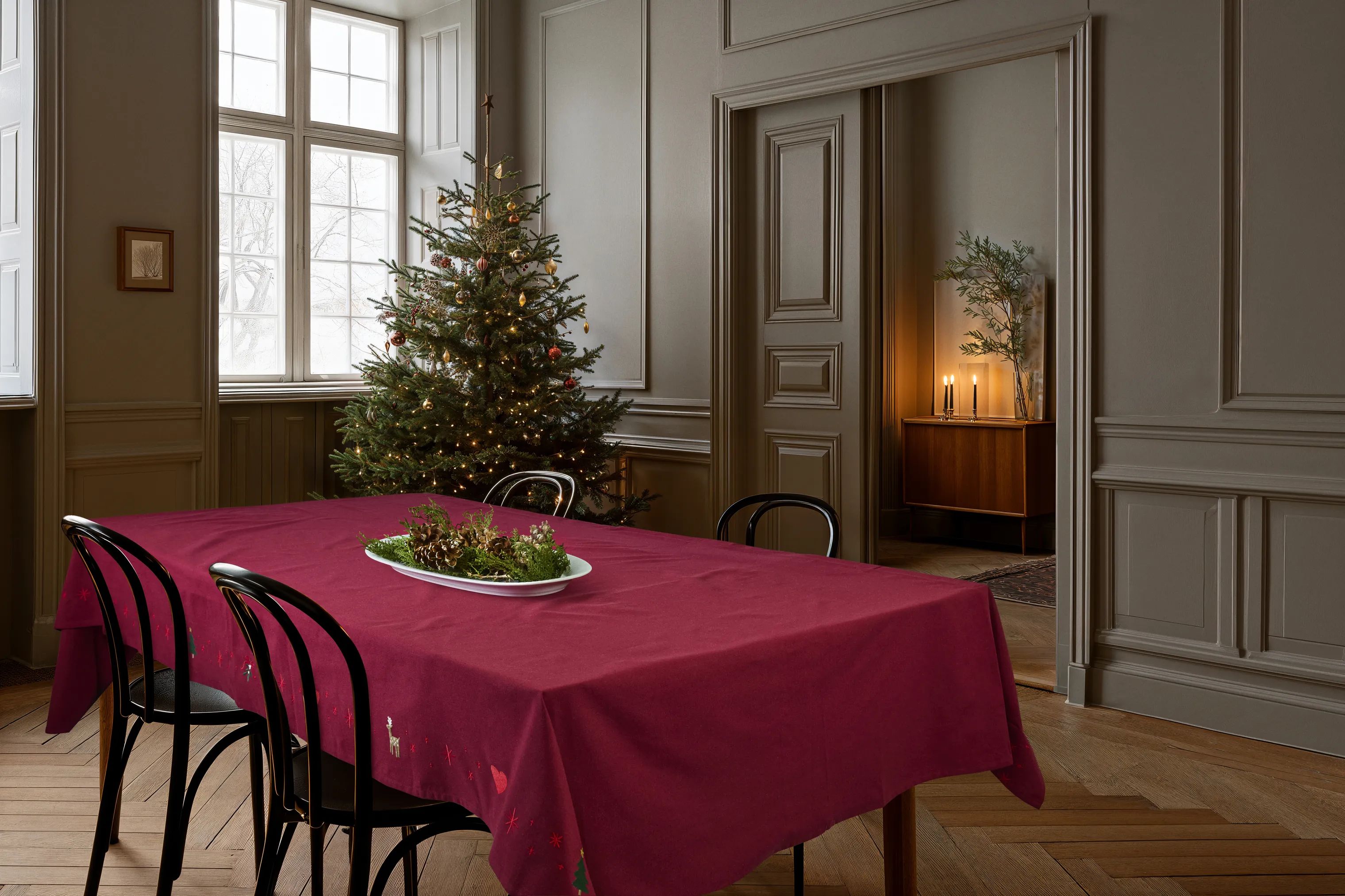 Juna Duge Christmas Fable Dug i Rød, 270 cm, 3